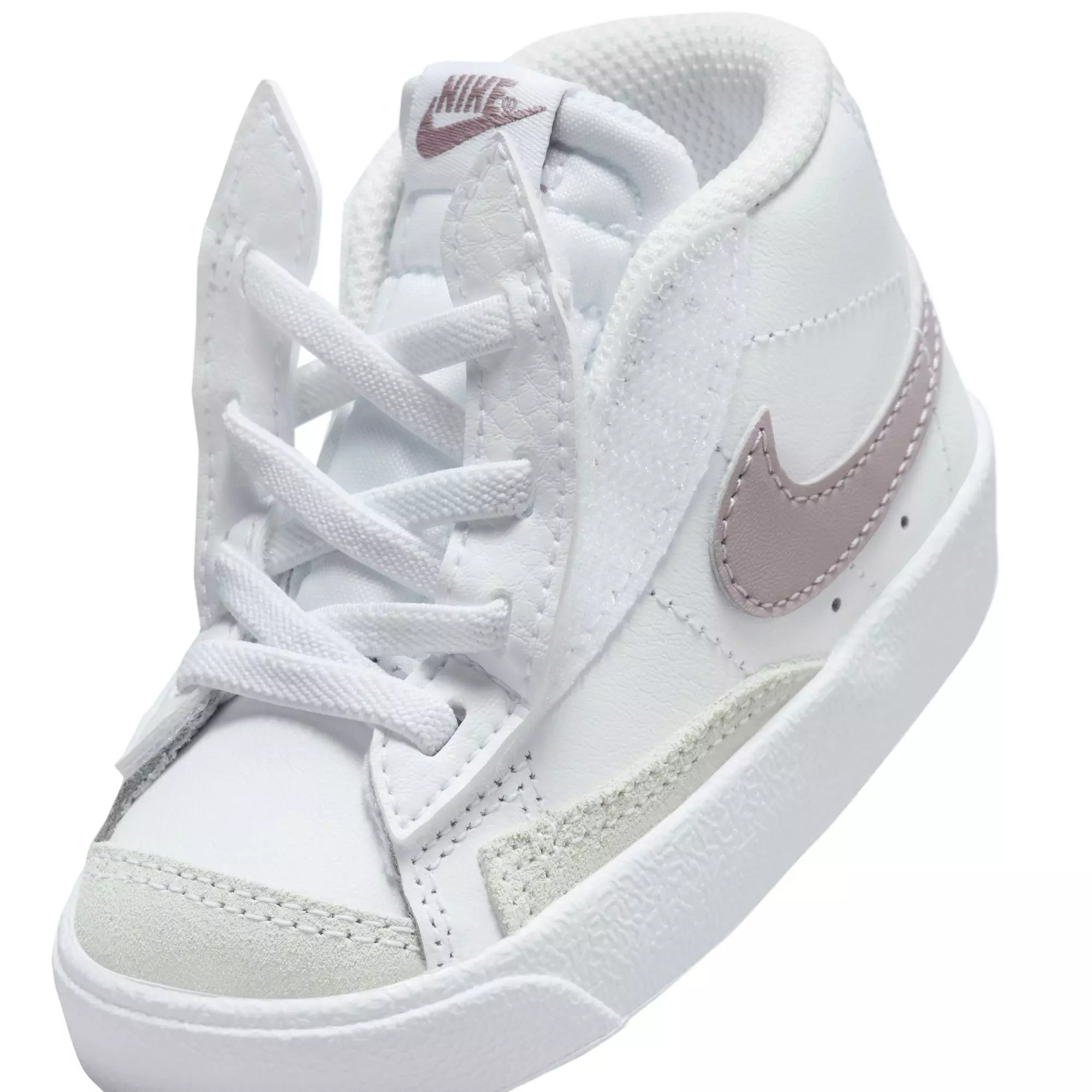 Nike Blazer Mid '77 "White/Lt Violet Ore/Phantom" Toddler Girls' Shoe - WHITE/PURPLE