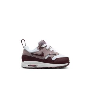 Nike Air Max 1 EasyOn "White/Burgundy Crush/Lt Viotet Ore" Toddler Girls' Shoe