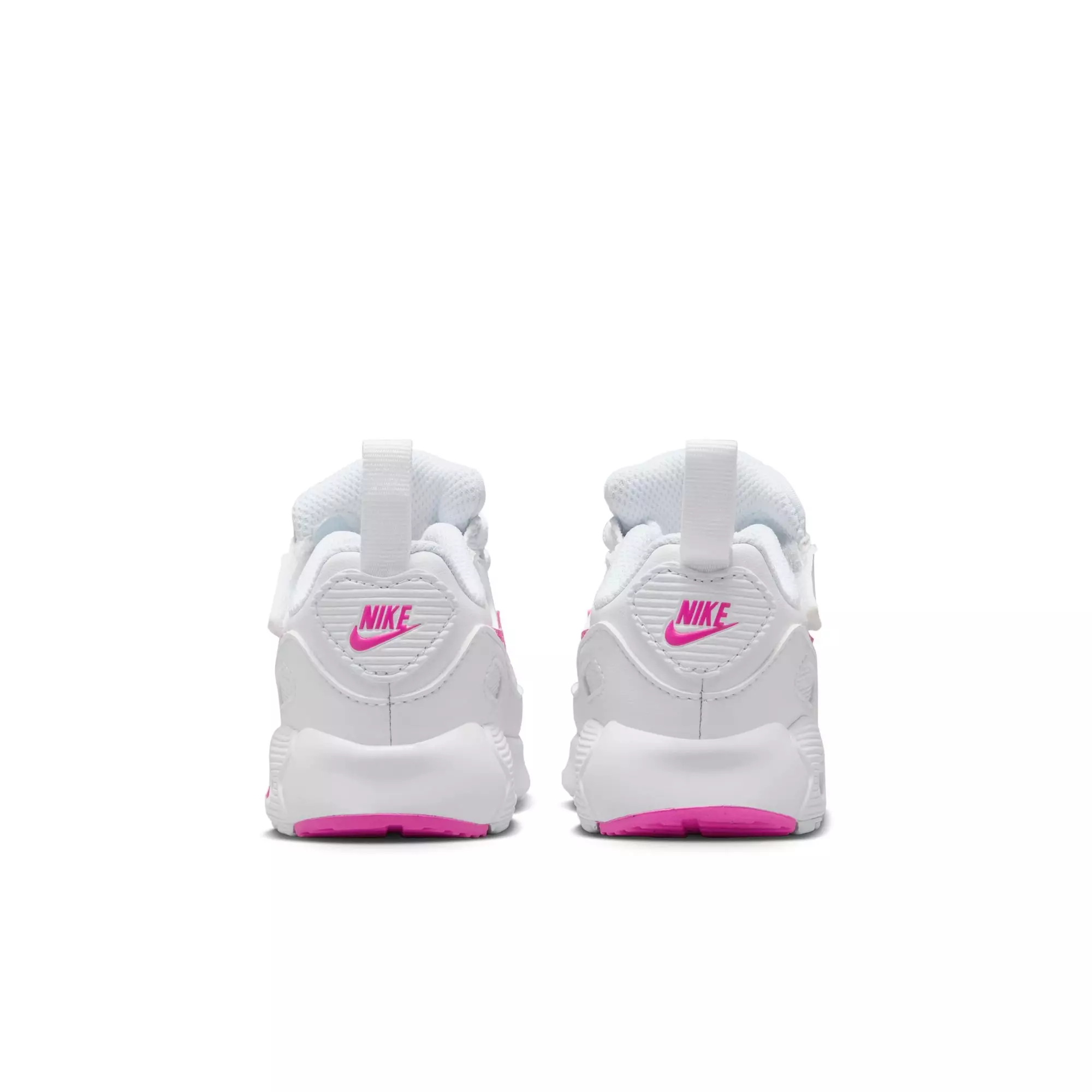 Nike Air Max 90 "White/Laser Fuchsia" Toddler Girls' Shoe - WHITE/PINK