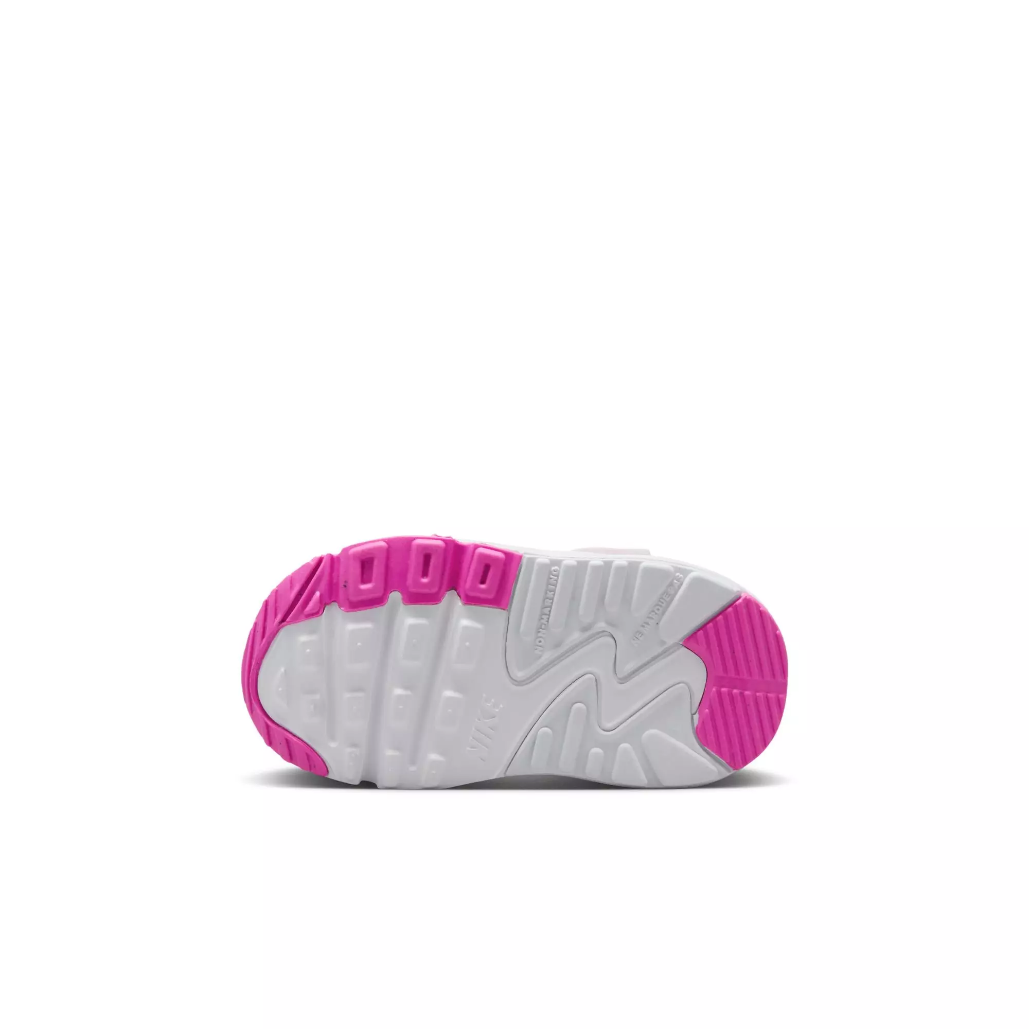 Nike Air Max 90 EasyOn "White/Laser Fuchsia" Toddler Girls' Shoe - WHITE/PINK