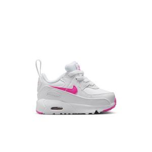 Nike Air Max 90 EasyOn "White/Laser Fuchsia" Toddler Girls' Shoe