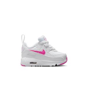 Nike Air Max 90 EasyOn "White/Laser Fuchsia" Toddler Girls' Shoe