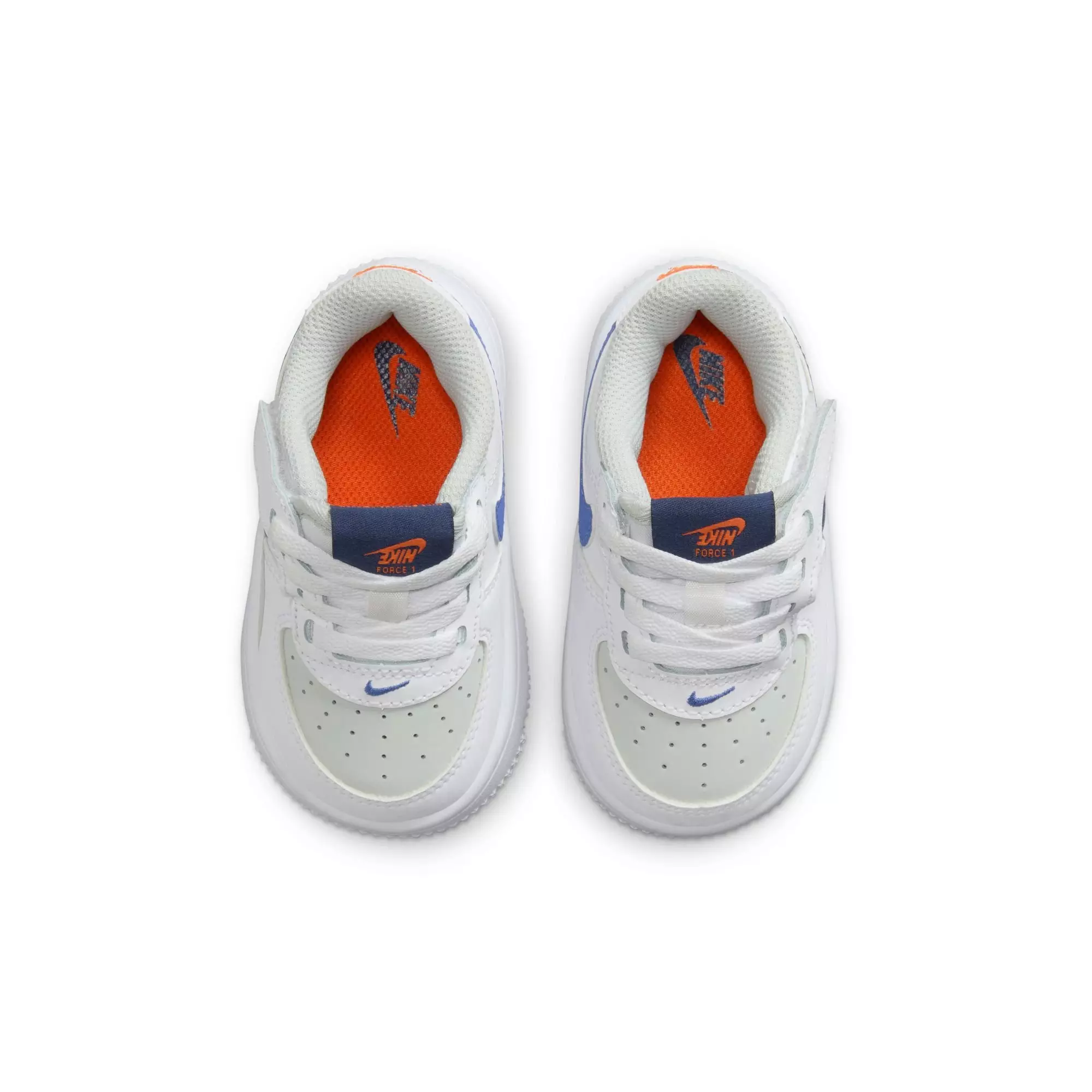 Nike Air Force 1 Low LV8 2 EasyOn "Your Move" Toddler Kids' Shoe - LIGHT SILVER/MIDNIGHT NAVY/WHITE