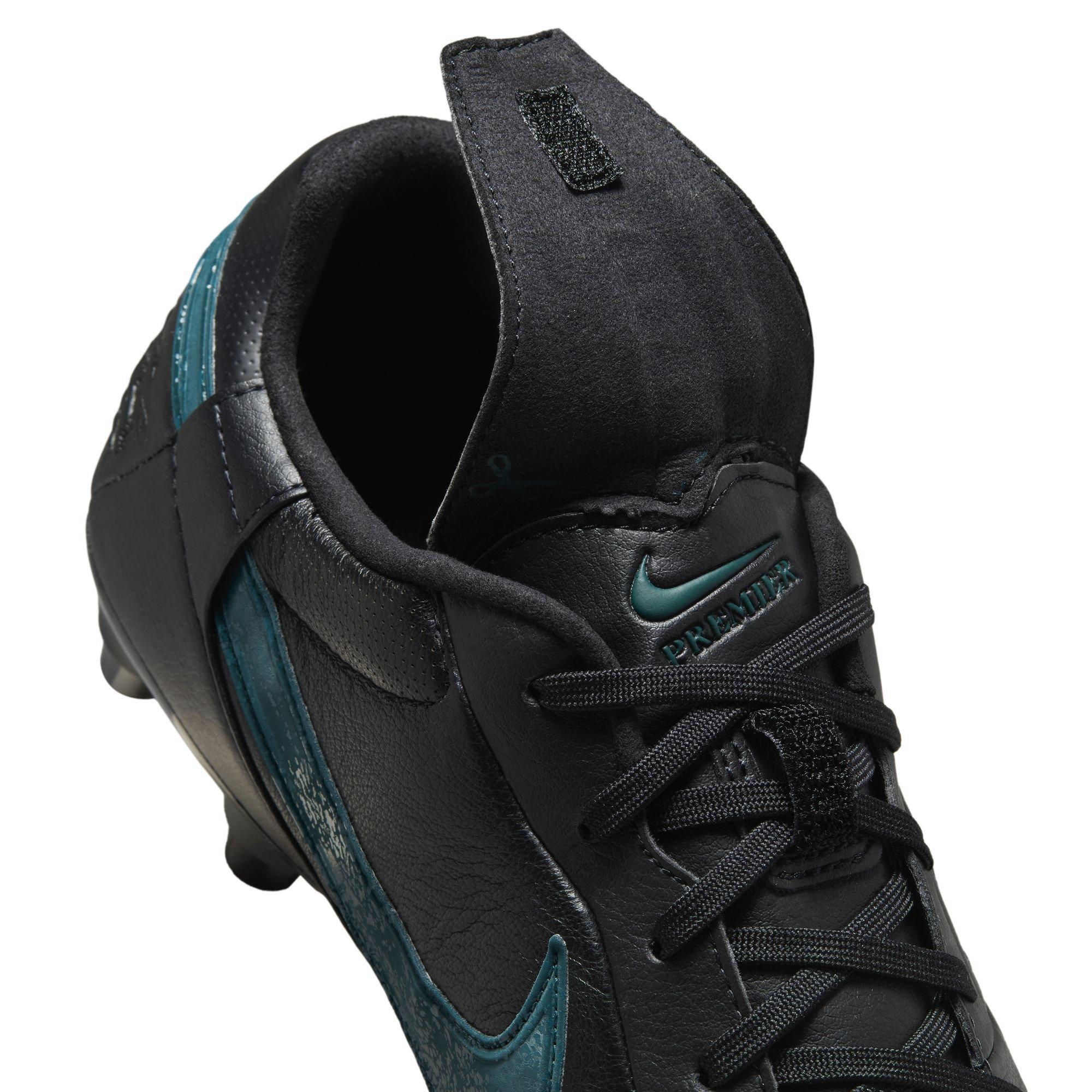 Nike Premier 3 FG Low Top "Black/Deep Jungle" Men's Soccer Cleat - BLACK Thumbnail View 12