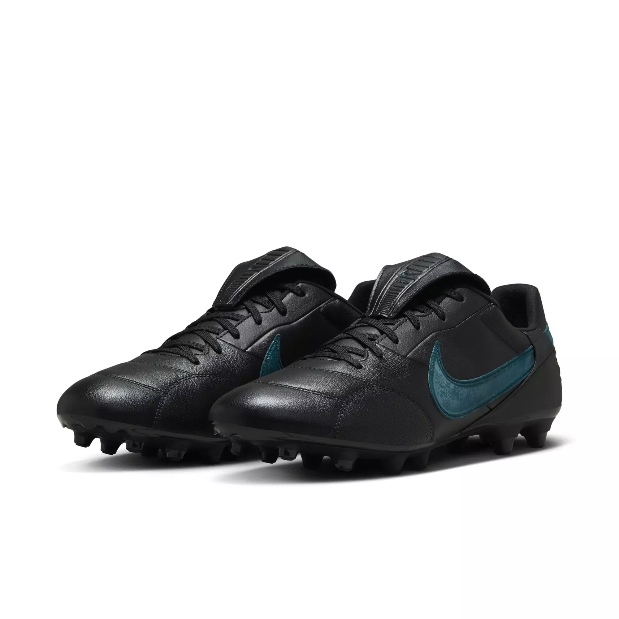 Nike Premier 3 FG Low Top "Black/Deep Jungle" Men's Soccer Cleat - BLACK