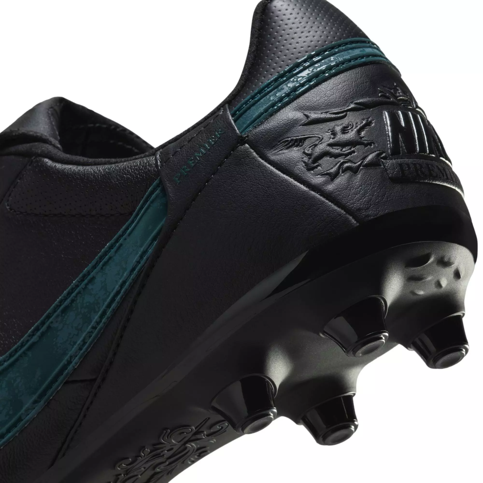 Nike Premier 3 FG Low Top "Black/Deep Jungle" Men's Soccer Cleat - BLACK