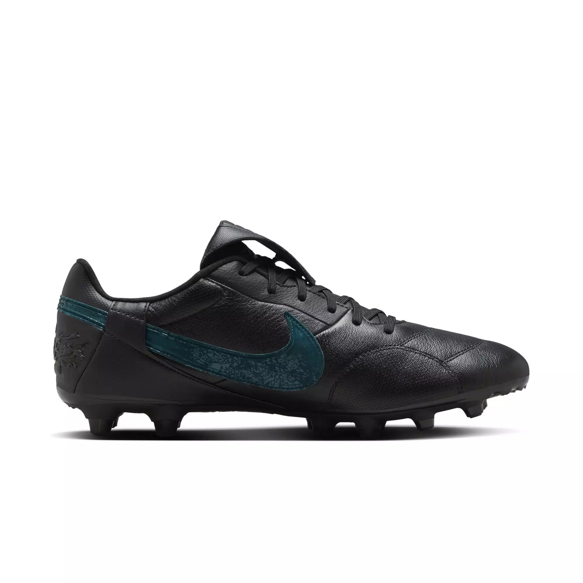 Nike Premier 3 FG Low Top "Black/Deep Jungle" Men's Soccer Cleat - BLACK