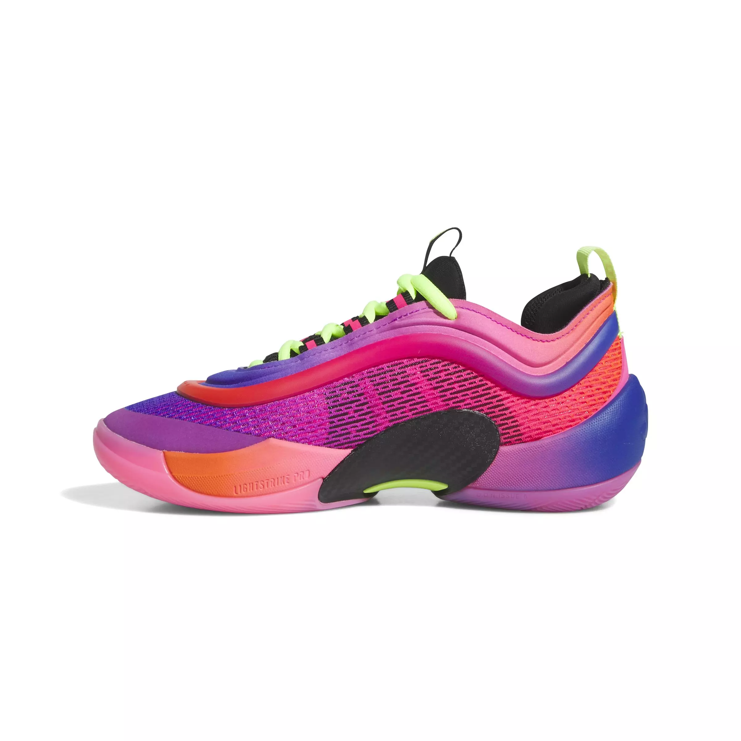 adidas D.O.N. Issue 6 "Camp" Grade School Kids' Basketball Shoe - LUCID PINK/IMPACT ORANGE/LUCID BLUE