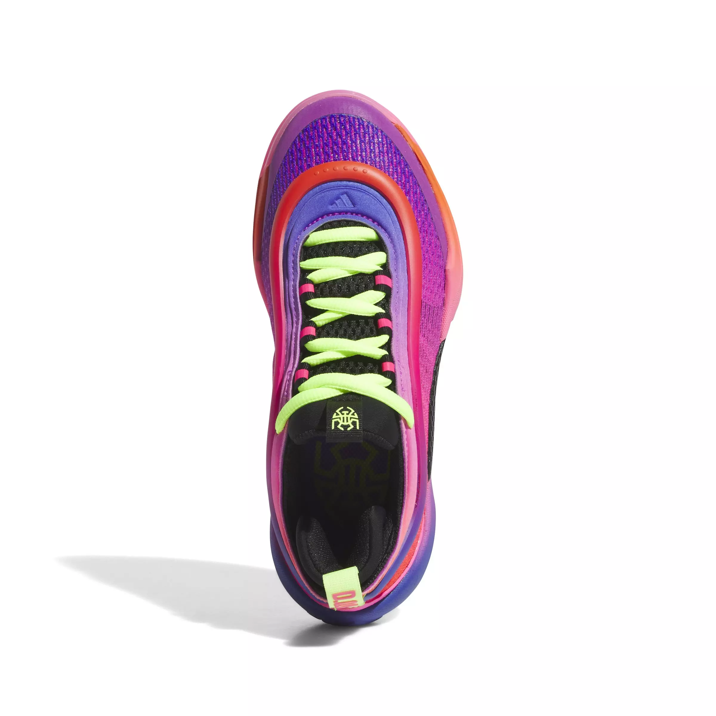 adidas D.O.N. Issue 6 "Camp" Grade School Kids' Basketball Shoe - LUCID PINK/IMPACT ORANGE/LUCID BLUE