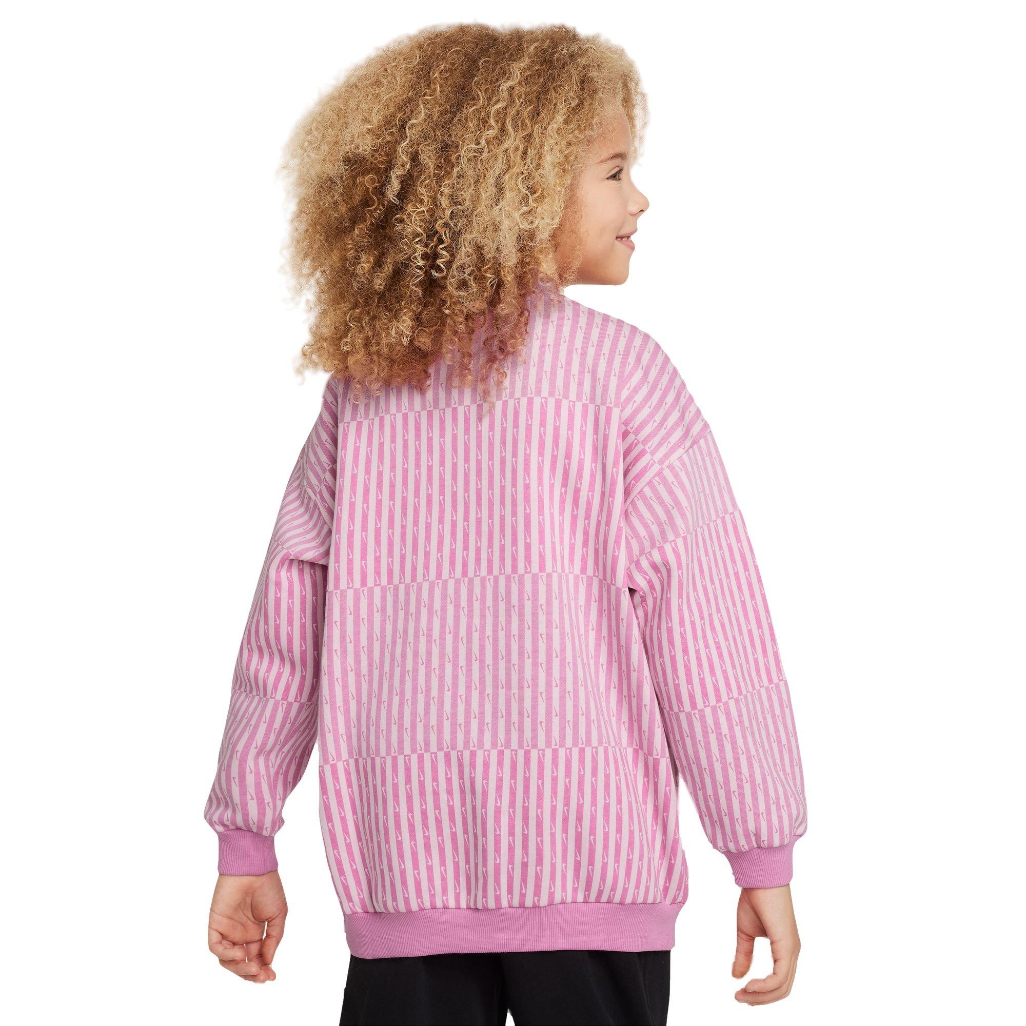 Nike Sportswear Oversized Fleece Big Girls' Crewneck​