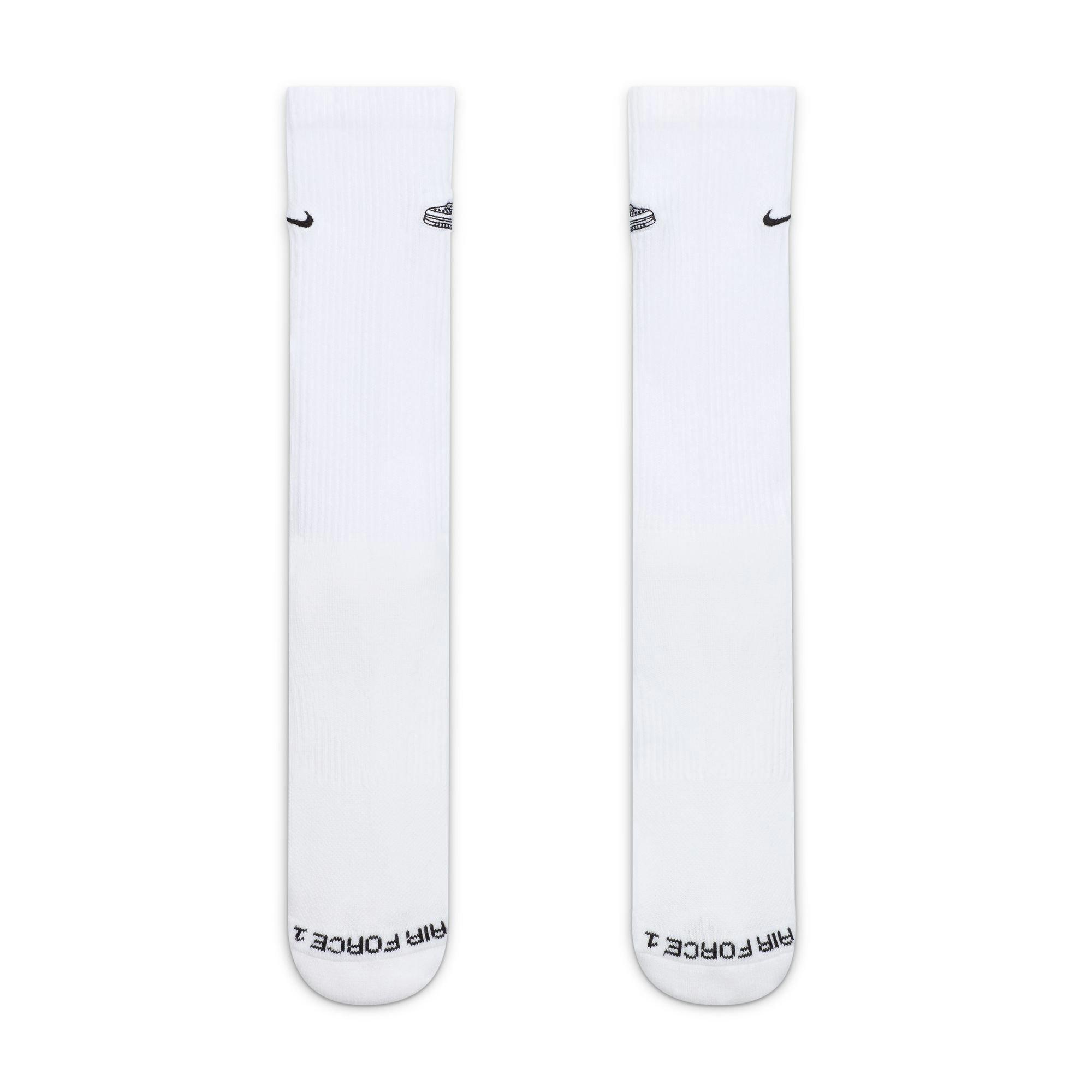 Nike Everyday Plus AF1 Cushioned Crew Socks (1 Pair) - WHITE Thumbnail View 2