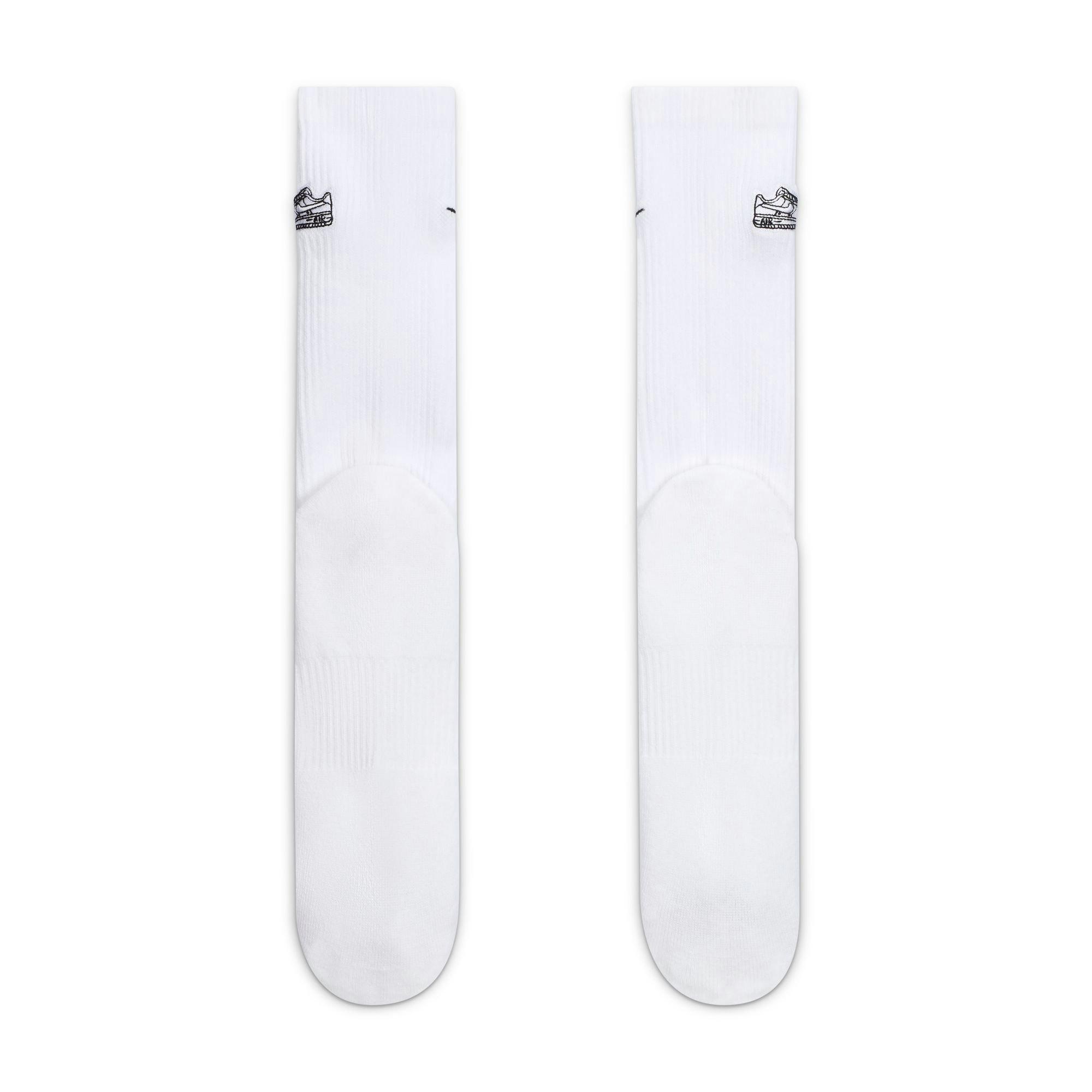 Nike Everyday Plus AF1 Cushioned Crew Socks (1 Pair) - WHITE Thumbnail View 3