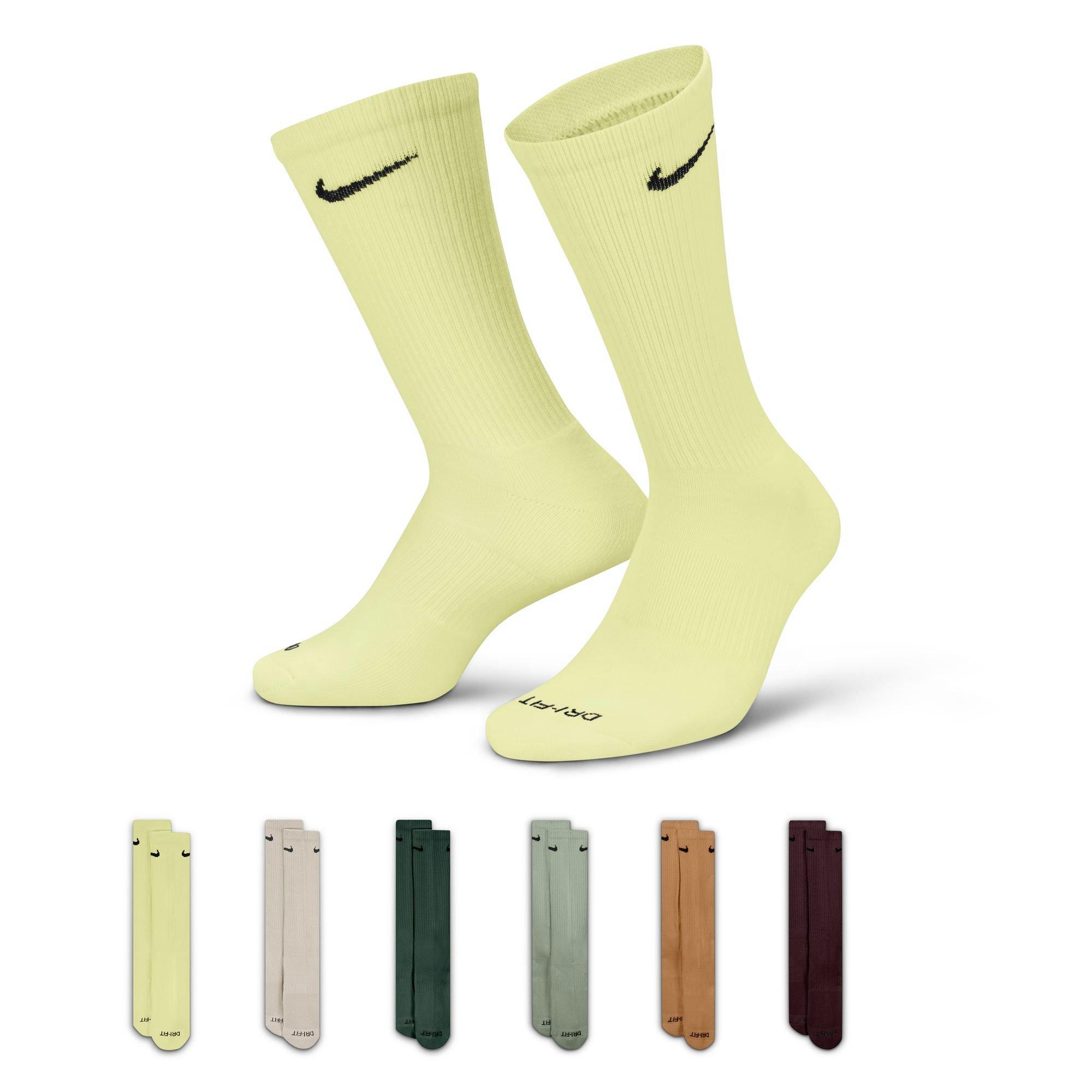 Nike Everyday Plus Cushioned Training Crew Socks (6 Pairs)-Multi-Color - MULTI-COLOR