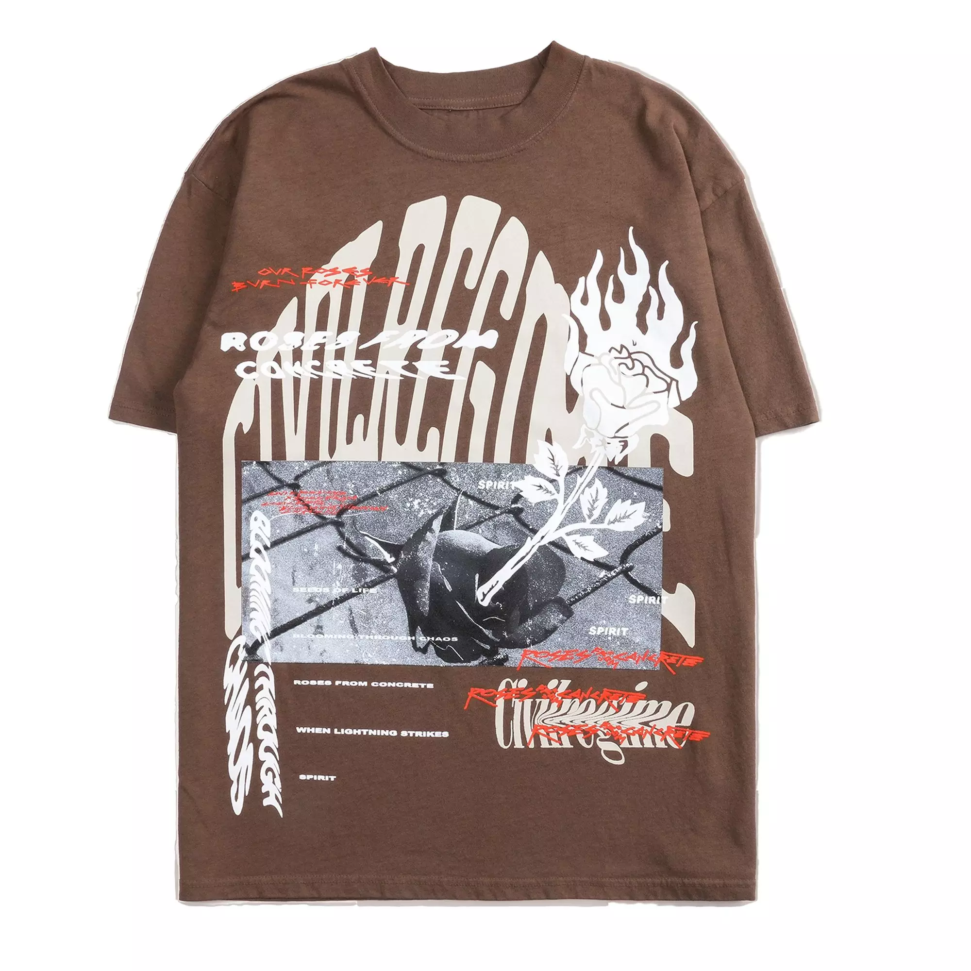 Civil Regime Men's Our Rose Classic Tee - Brown - BROWN