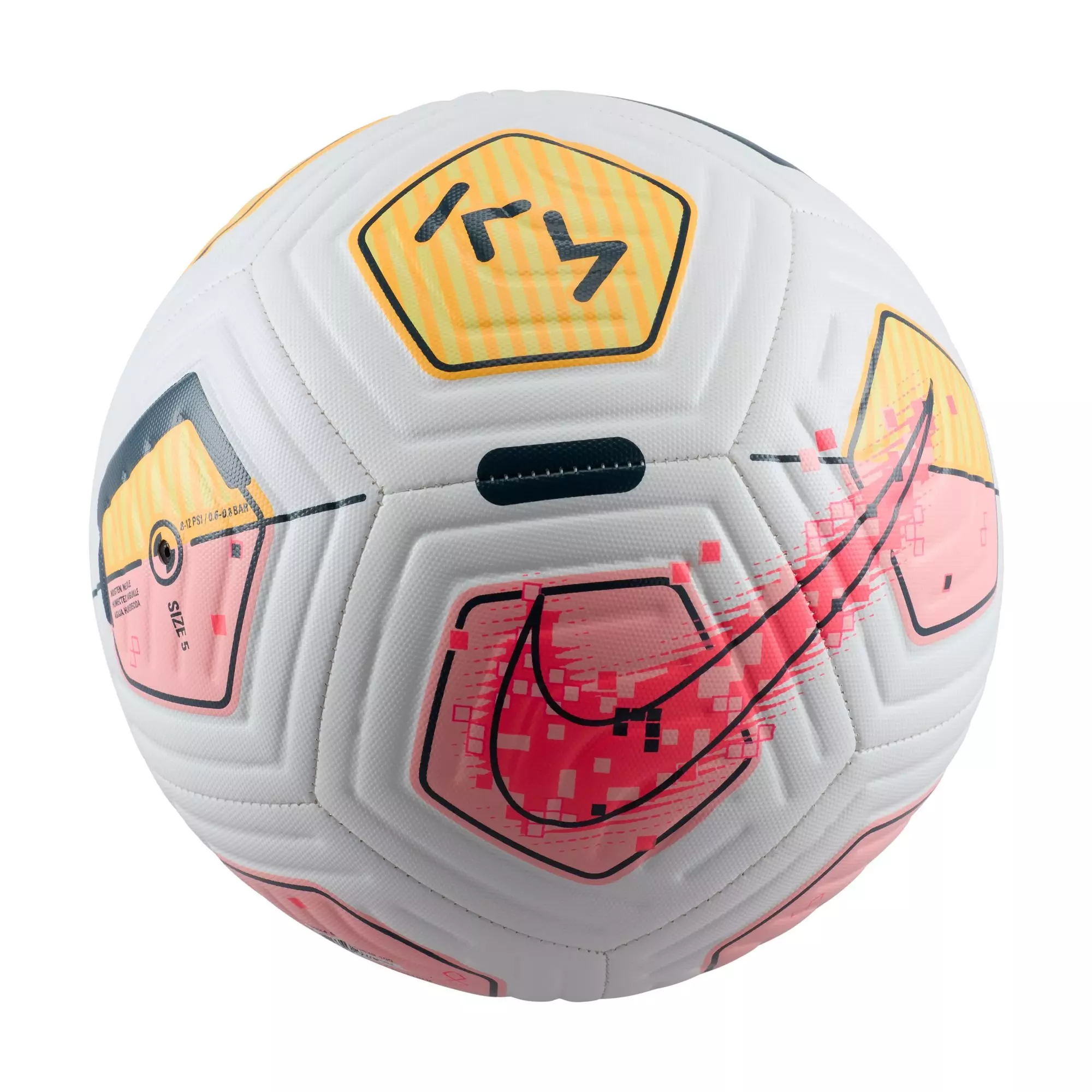 Nike Kylian Mbappé Academy Soccer Ball - WHITE/ORANGE