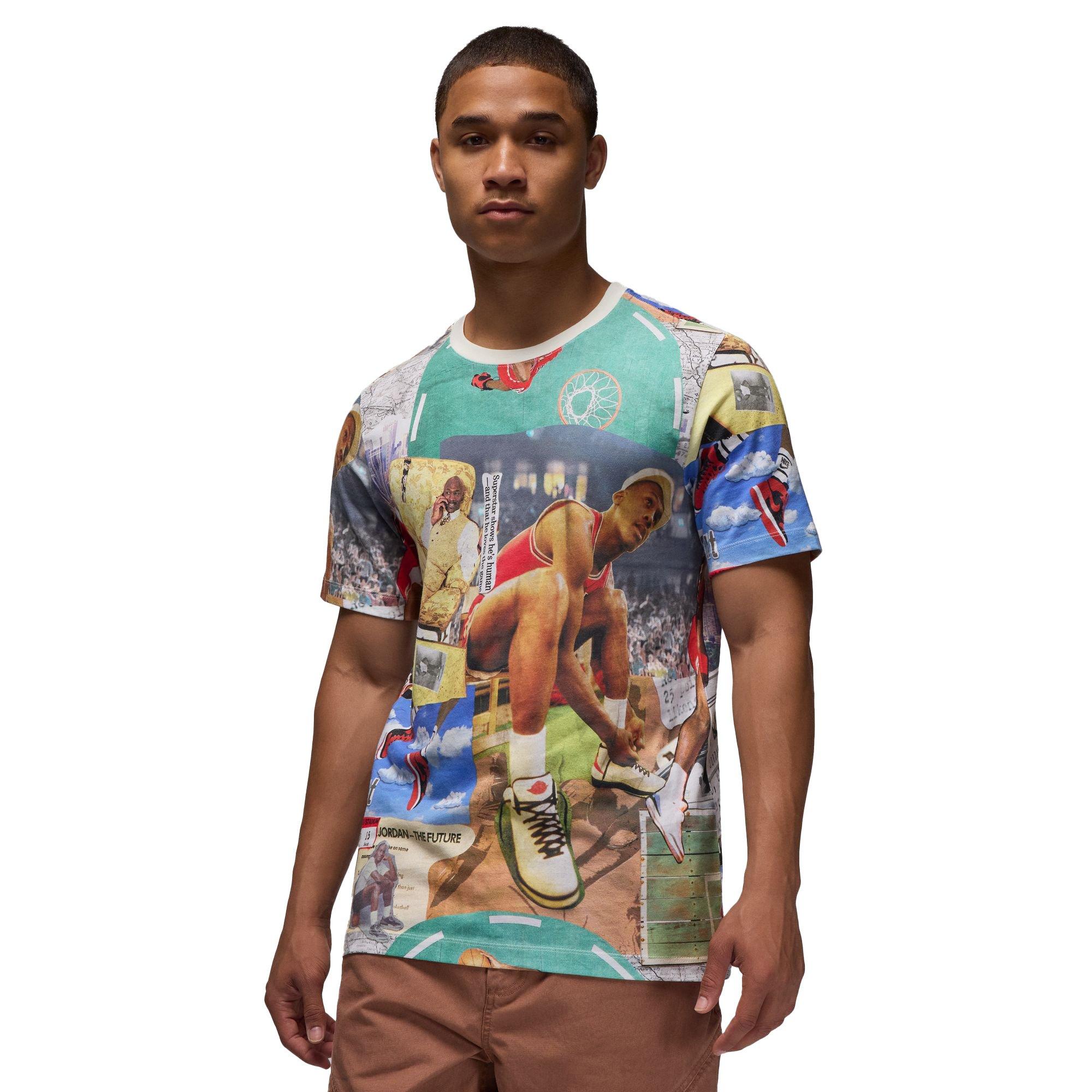 Jordan Men's Flight Essentials Printed Tee - MULTI-COLOR