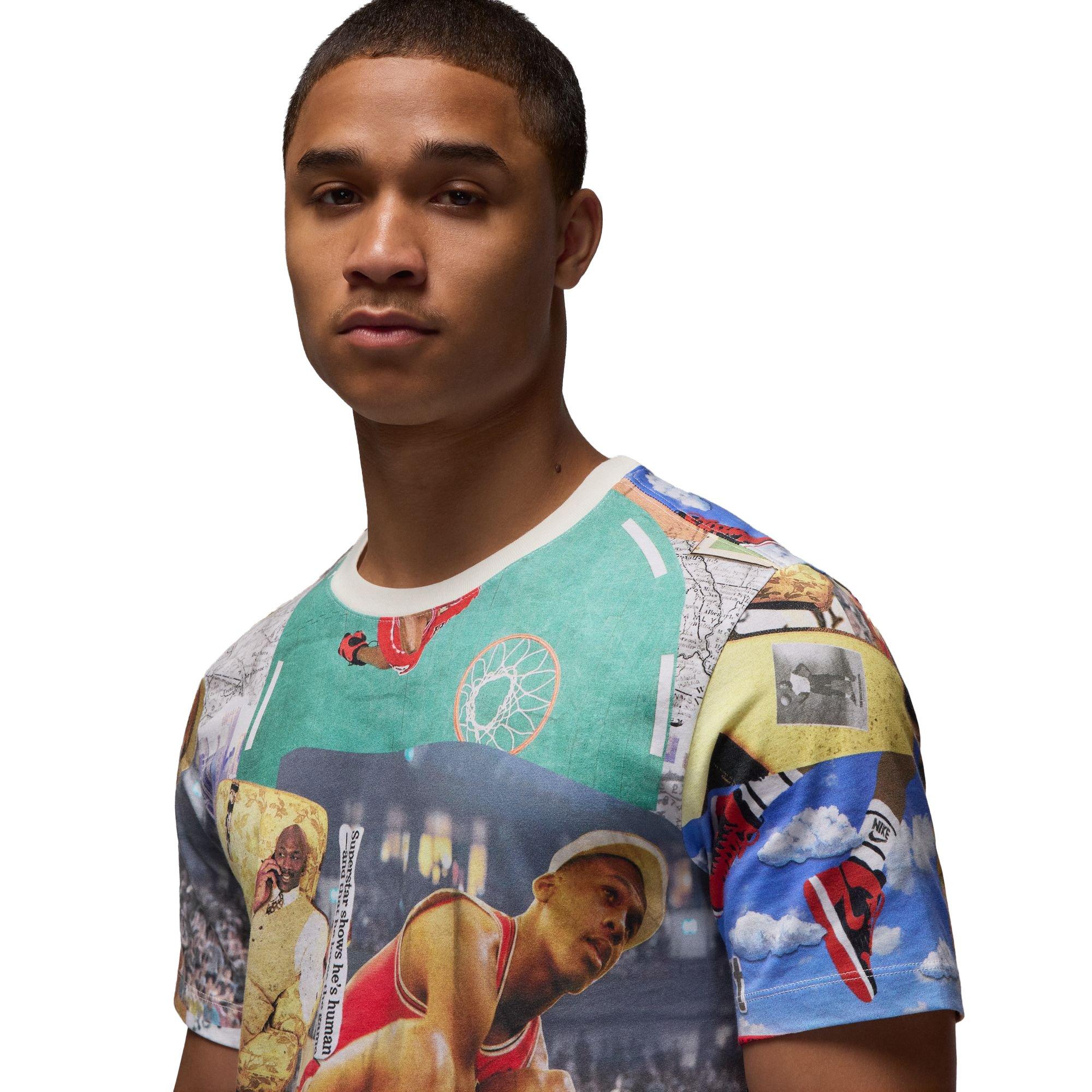 Jordan Men's Flight Essentials Printed Tee - MULTI-COLOR Thumbnail View 3