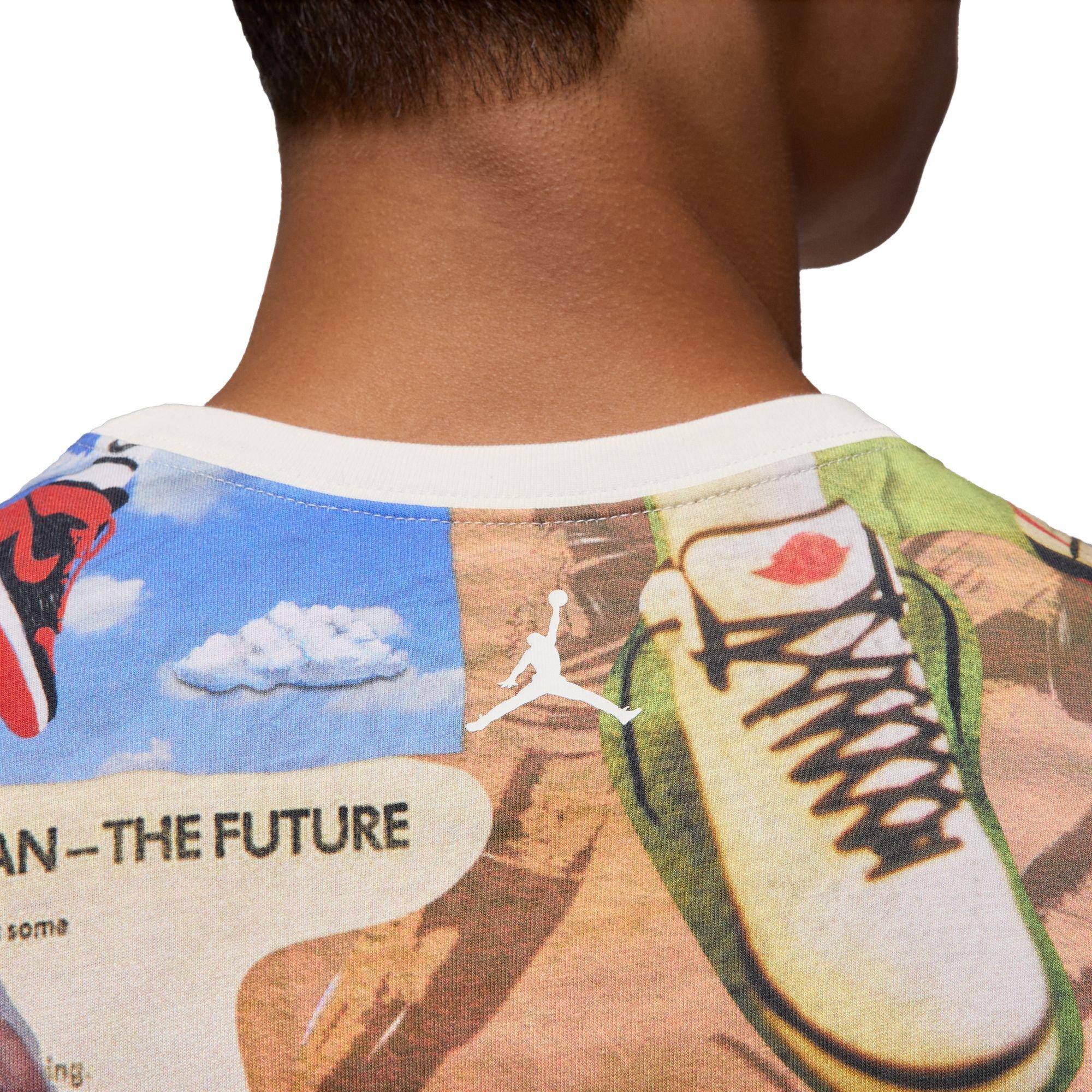 Jordan Men's Flight Essentials Printed Tee - MULTI-COLOR Thumbnail View 4