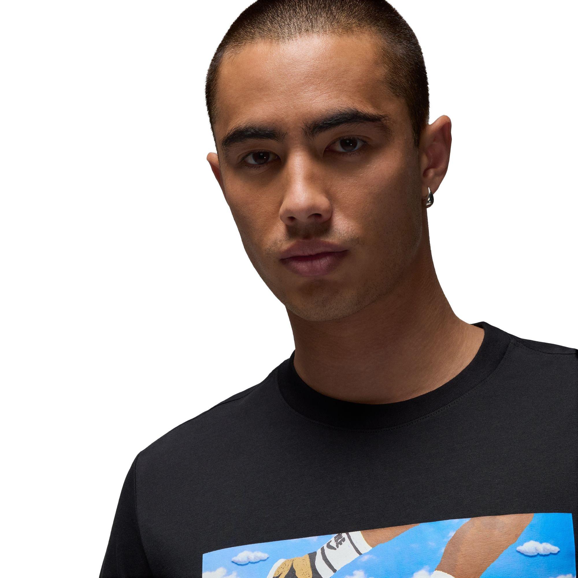 Jordan Men's Flight Essentials Tee - Black - BLACK Thumbnail View 3