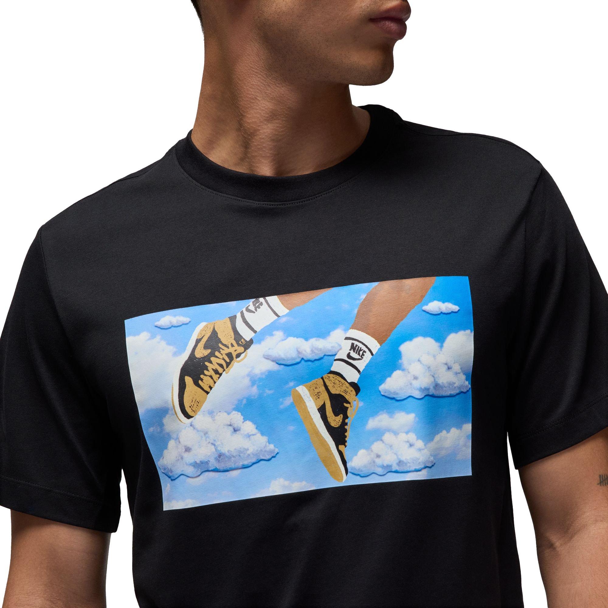 Jordan Men's Flight Essentials Tee - BLACK Thumbnail View 4