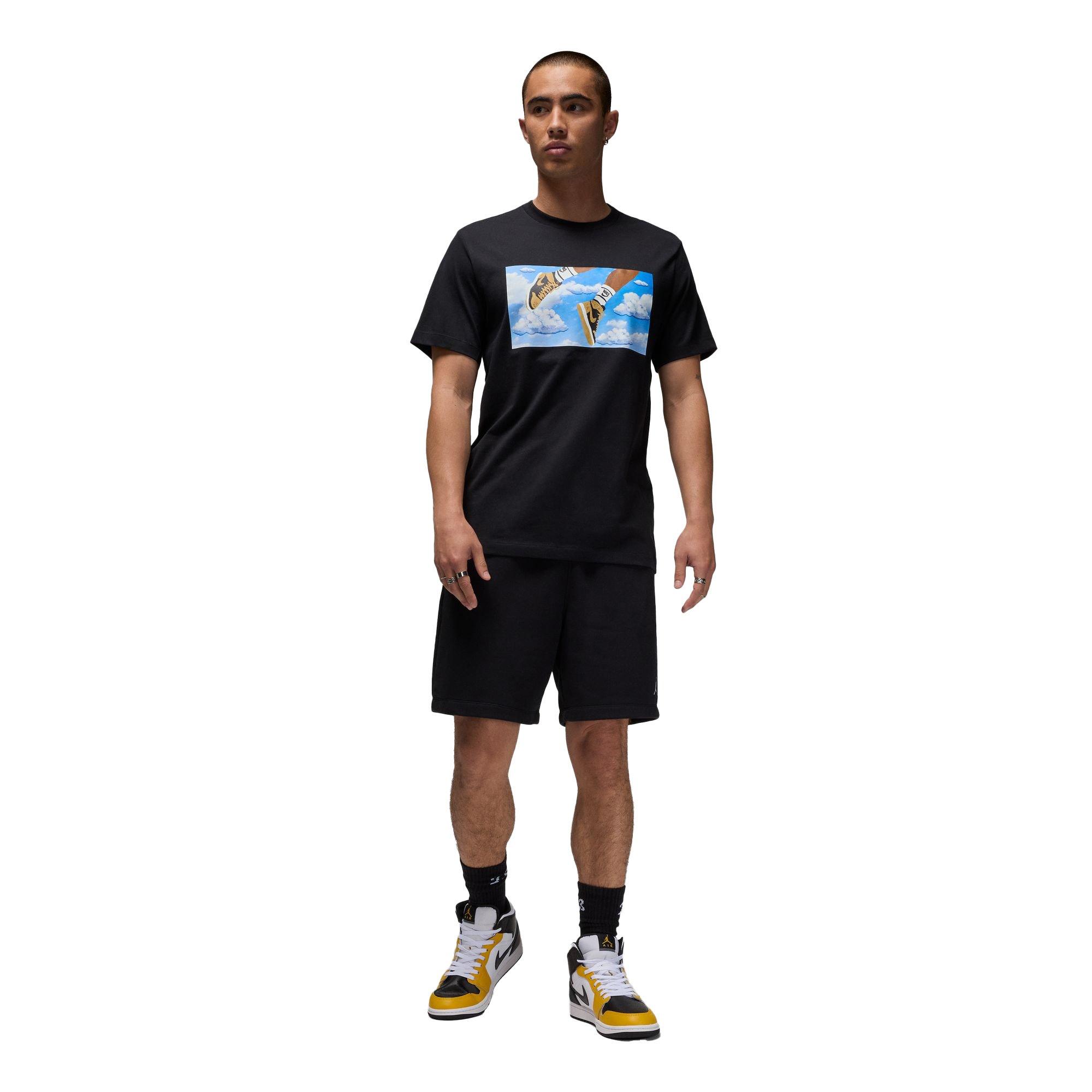 Jordan Men's Flight Essentials Tee - Black - BLACK Thumbnail View 6