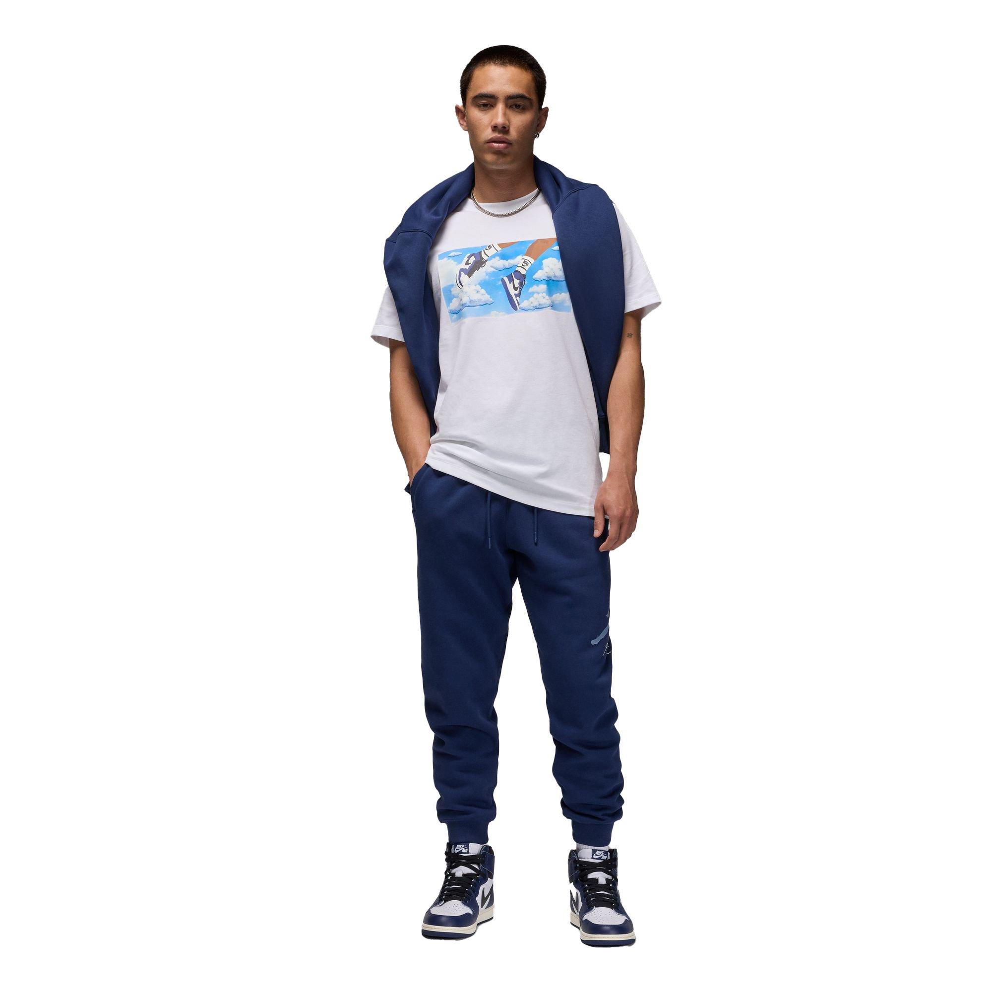 Jordan Men's Flight Essentials Tee - White - WHITE Thumbnail View 5
