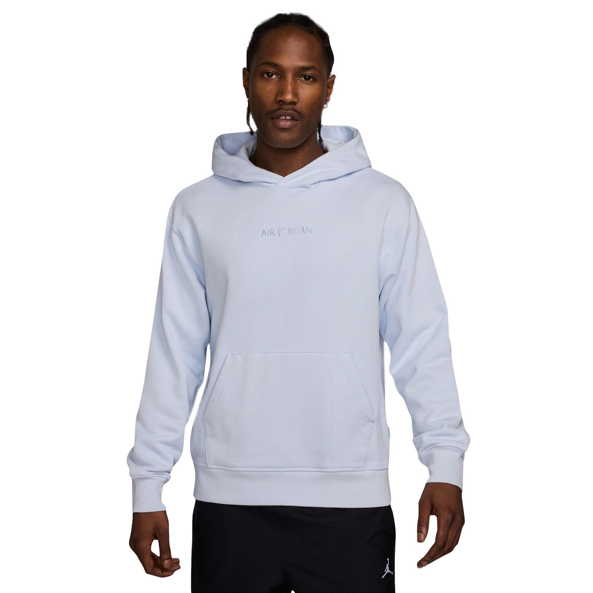 Jordan Men's Air Jordan Wordmark Fleece Pullover - Grey - GREY