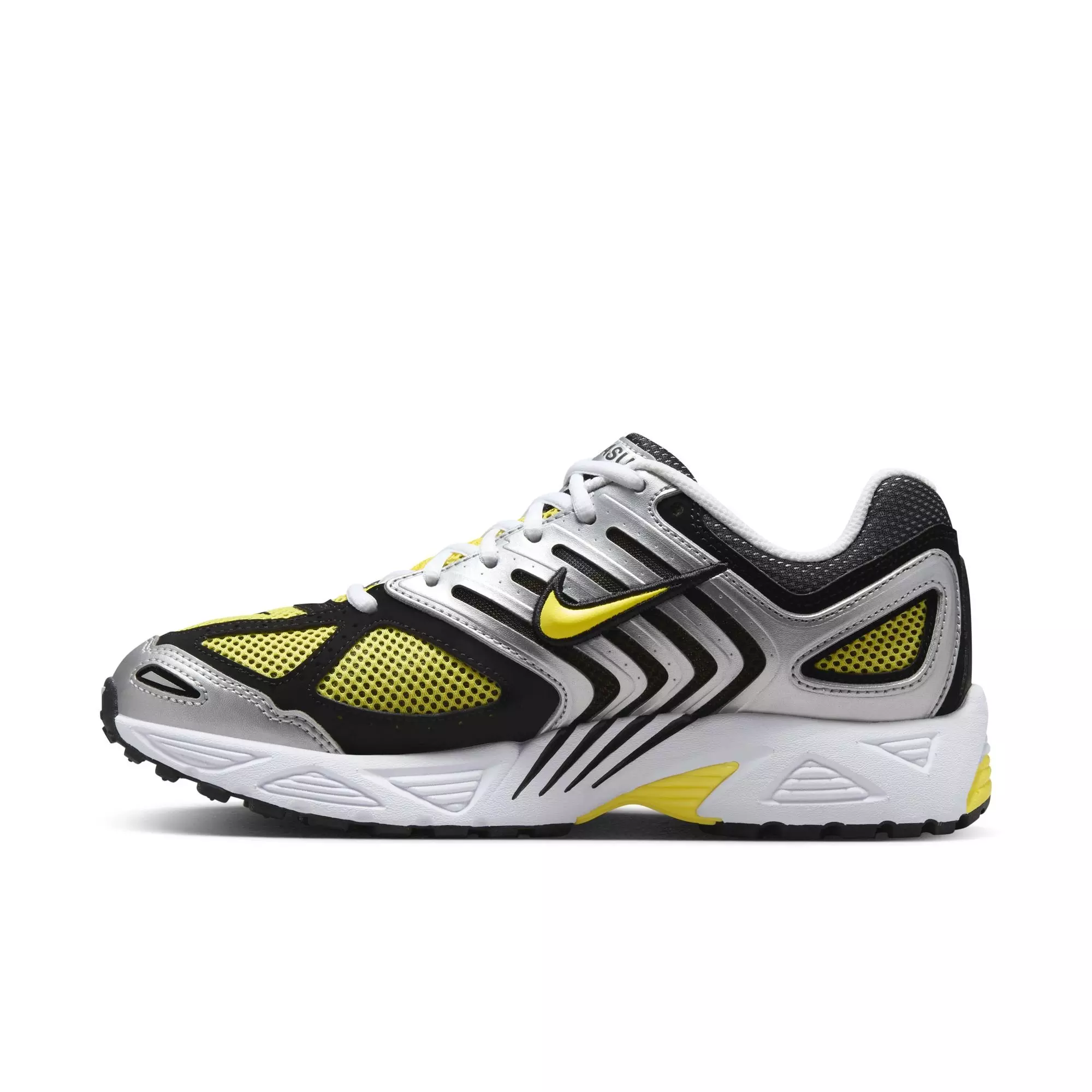Nike Air Pegasus 2005 "White/Opti Yellow/Metallic Silver/Black" Women's Shoe - WHITE/YELLOW