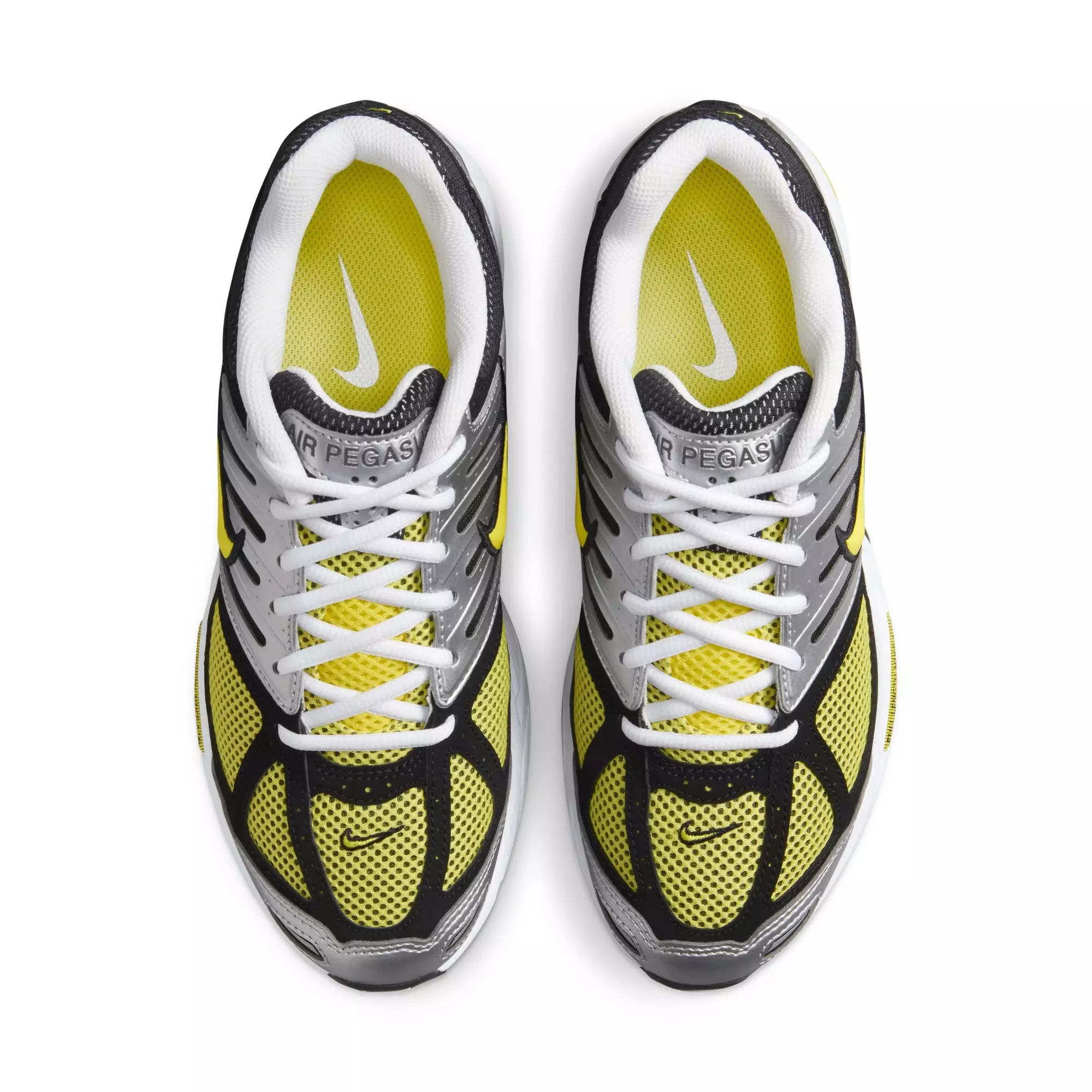 Nike Air Pegasus 2005 "White/Opti Yellow/Metallic Silver/Black" Women's Shoe - WHITE/YELLOW
