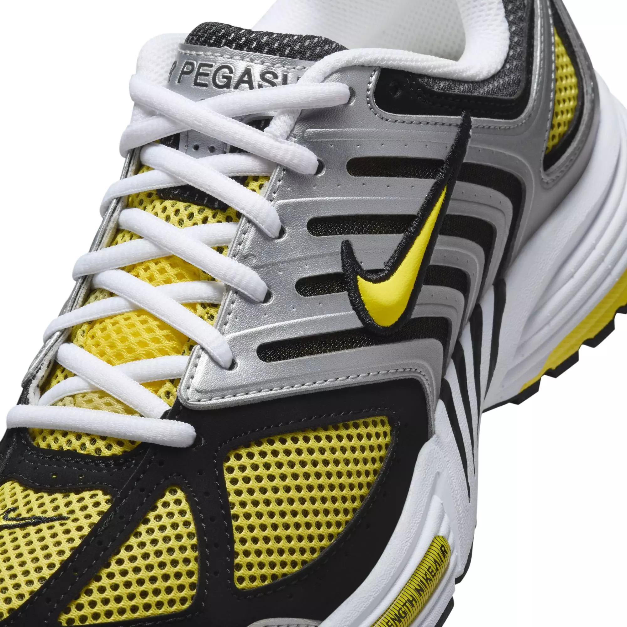 Nike Air Pegasus 2005 "White/Opti Yellow/Metallic Silver/Black" Women's Shoe - WHITE/YELLOW