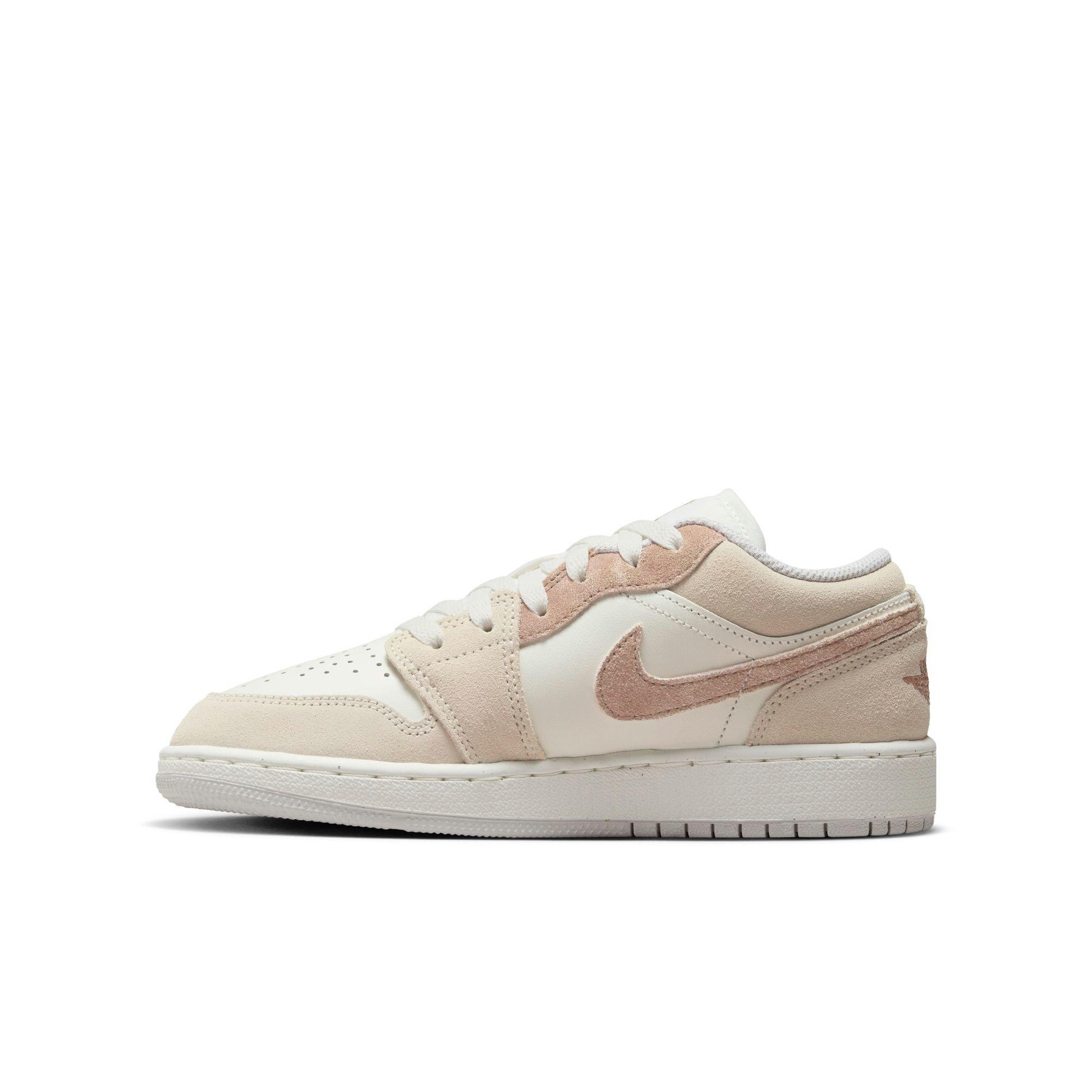 Jordan 1 Low SE Grade School Girls' "Legend Lt Brown/Archaeo Brown/Sail" Shoe