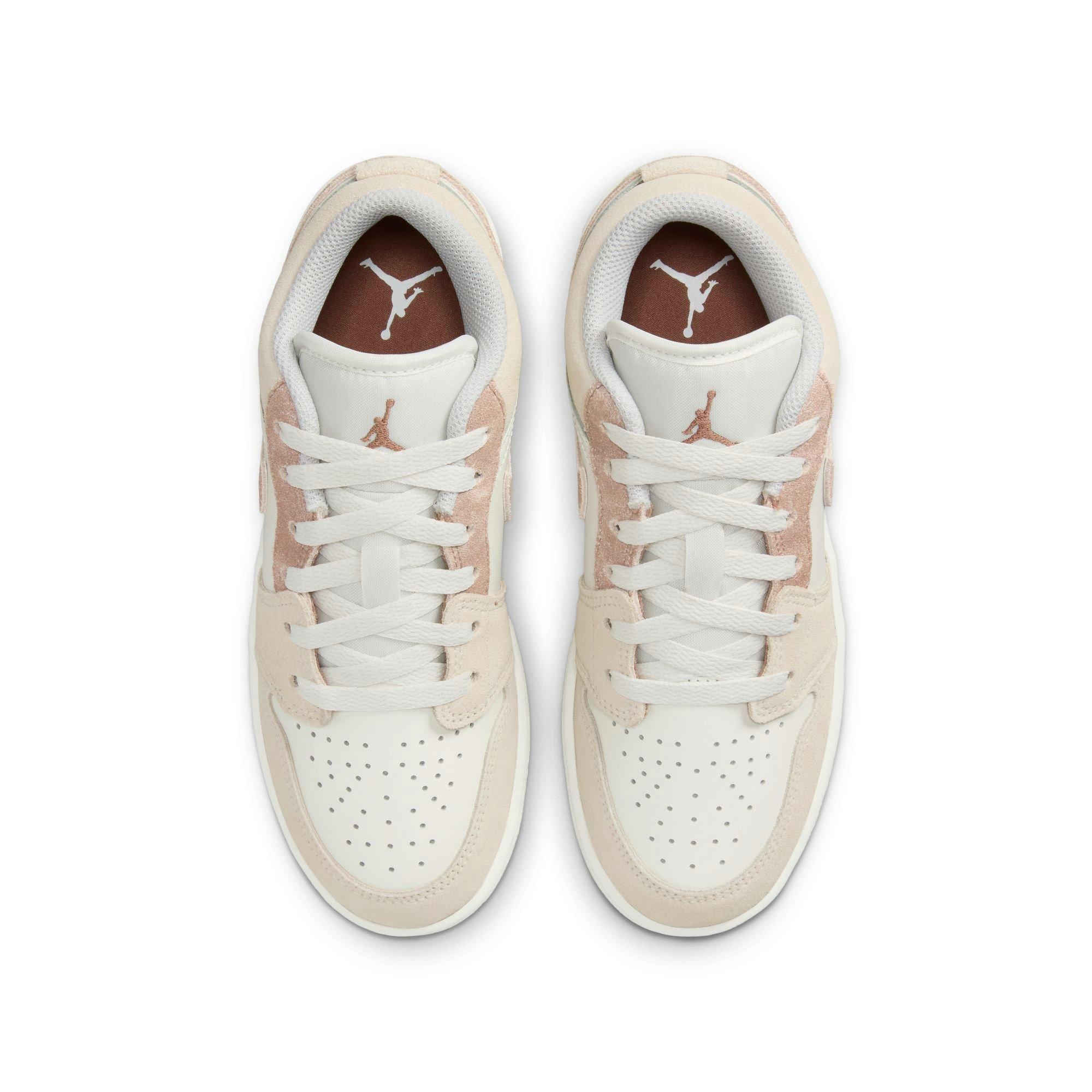 Jordan 1 Low SE Grade School Girls' "Legend Lt Brown/Archaeo Brown/Sail" Shoe