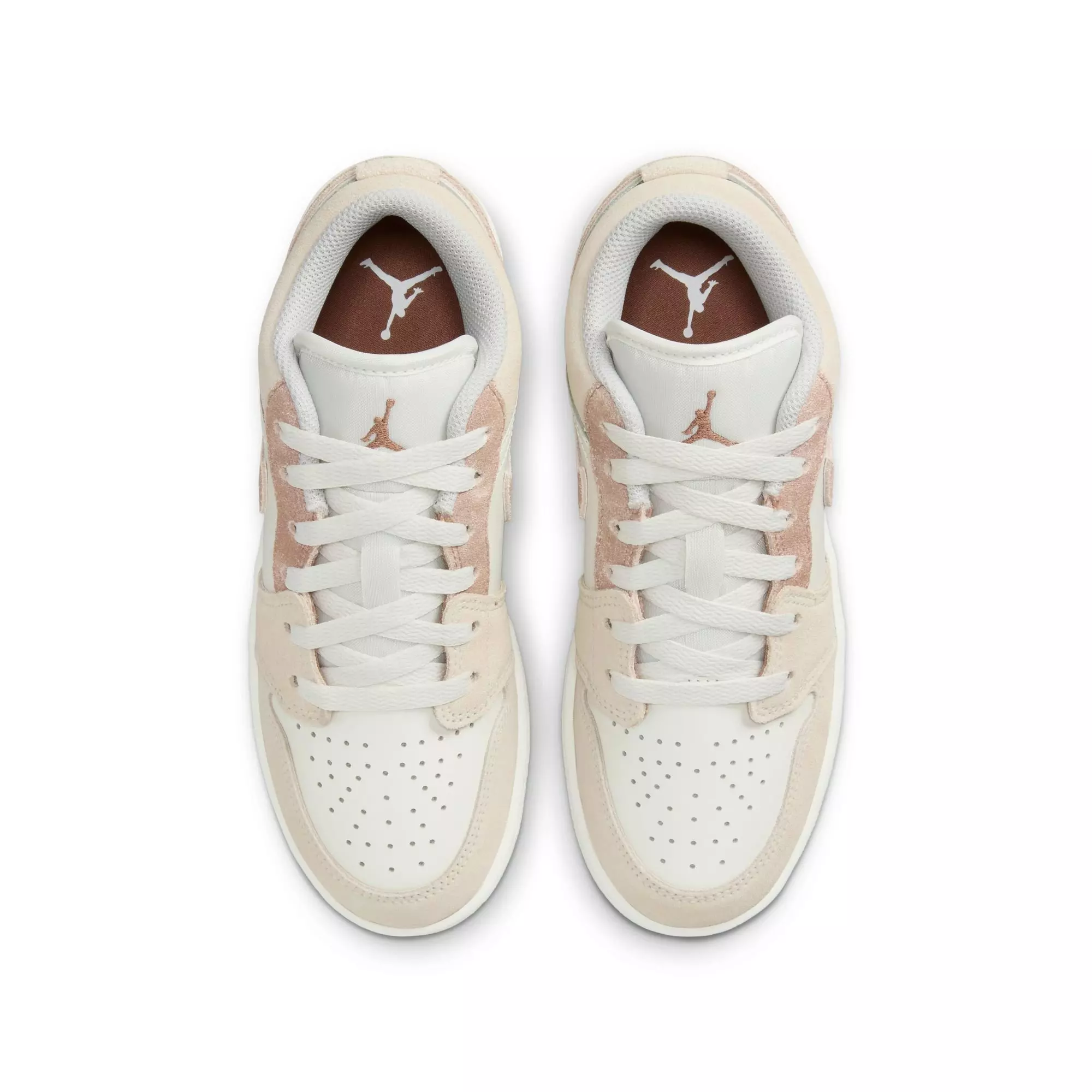Jordan 1 Low SE "Legend Lt Brown/Archaeo Brown/Sail" Grade School Girls' Shoe - BROWN