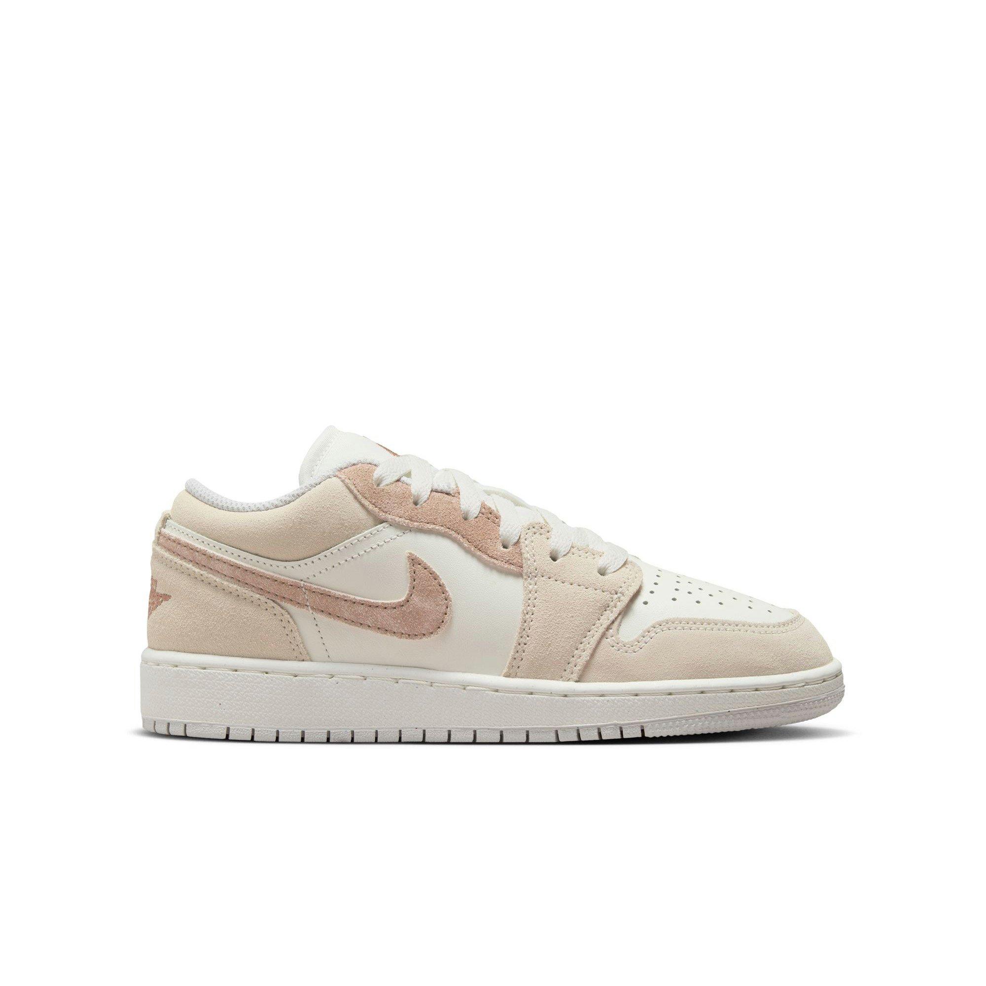 Jordan 1 Low SE Grade School Girls' "Legend Lt Brown/Archaeo Brown/Sail" Shoe