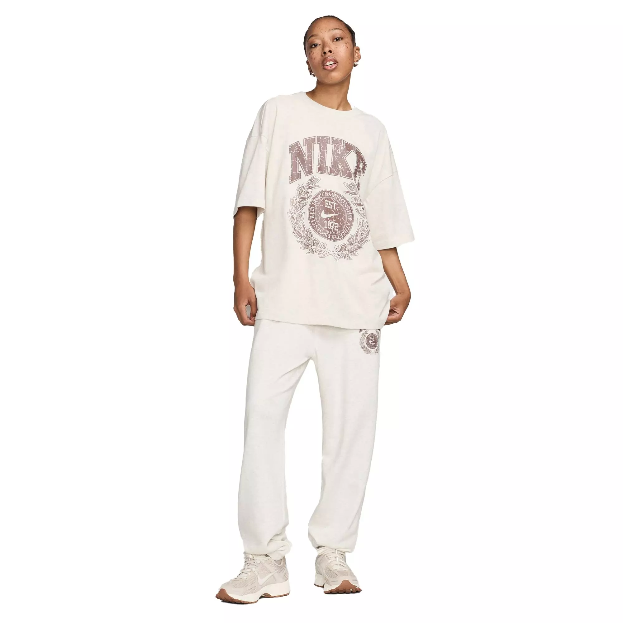 Nike Women's Sportswear Essential Oversized Tee - TAN