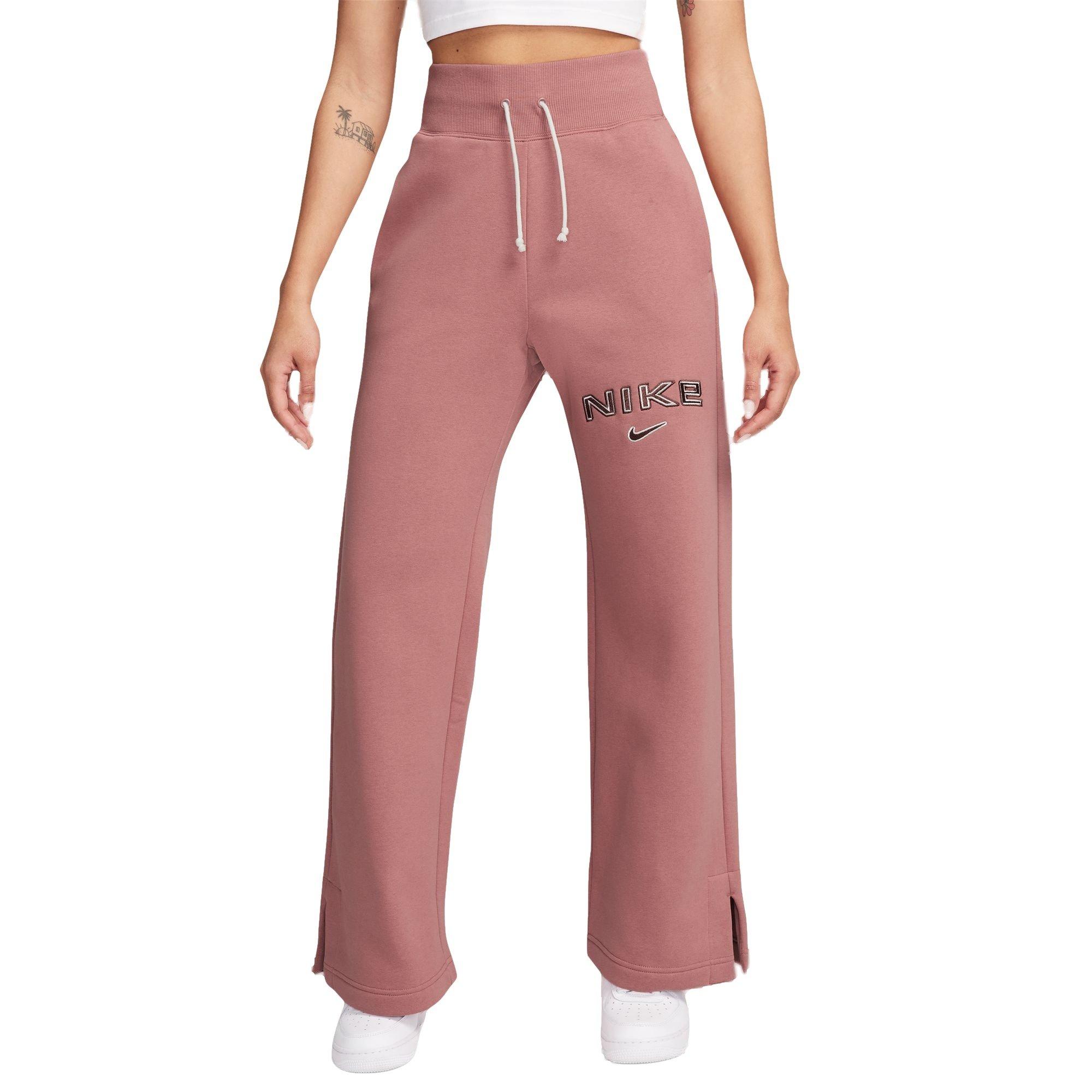 Nike Women's Phoenix Wide-Leg Pants - Canyon Pink - PINK Thumbnail View 1