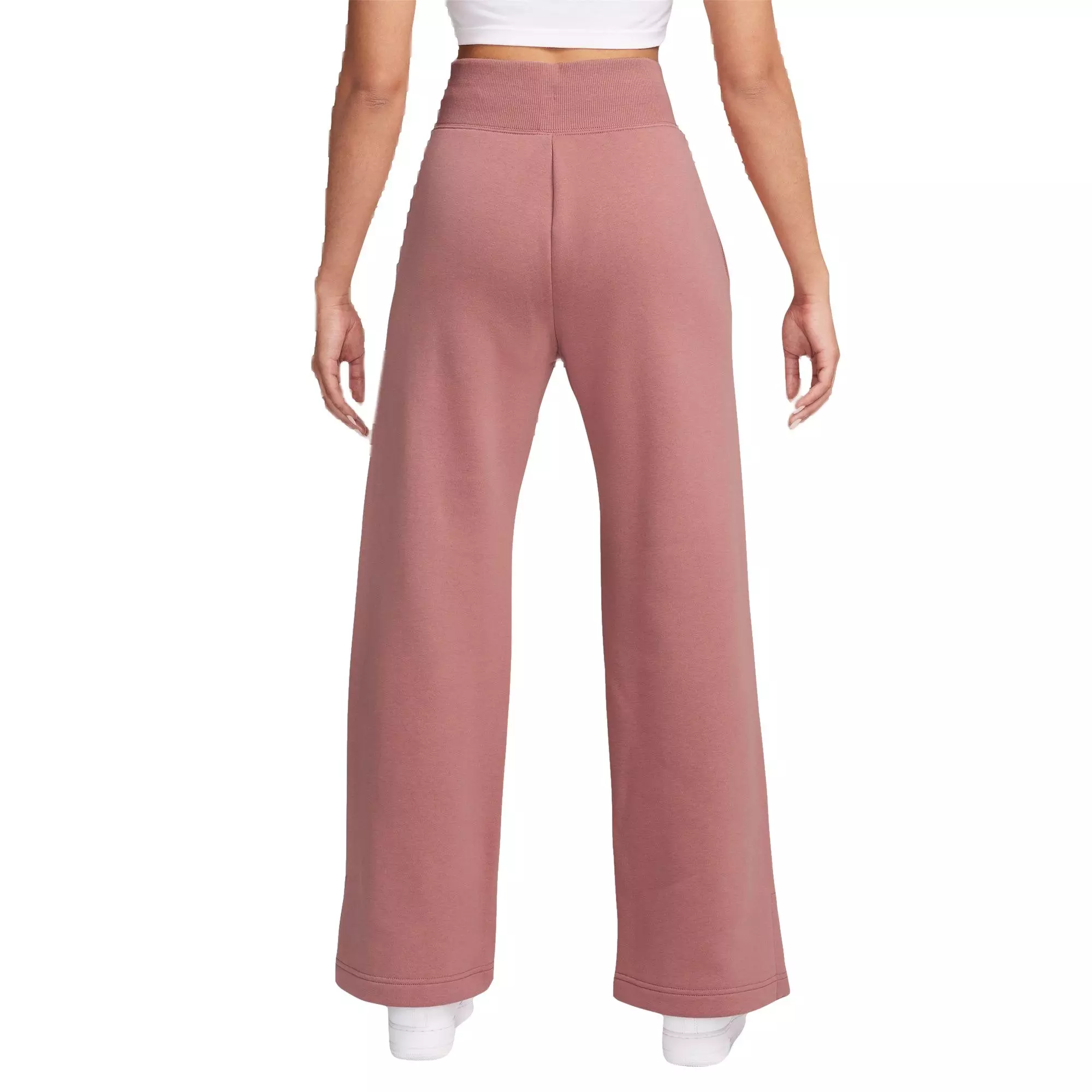 Nike Women's Phoenix Wide-Leg Pants - Canyon Pink - PINK