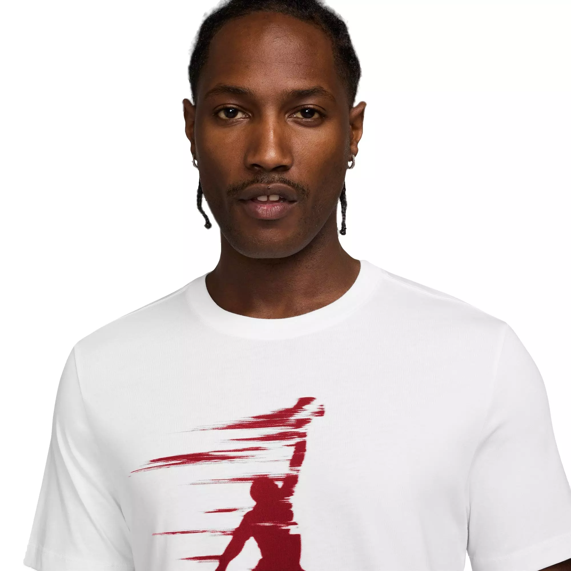 Jordan Men's MVP Moto Jumpman Tee - White/Red