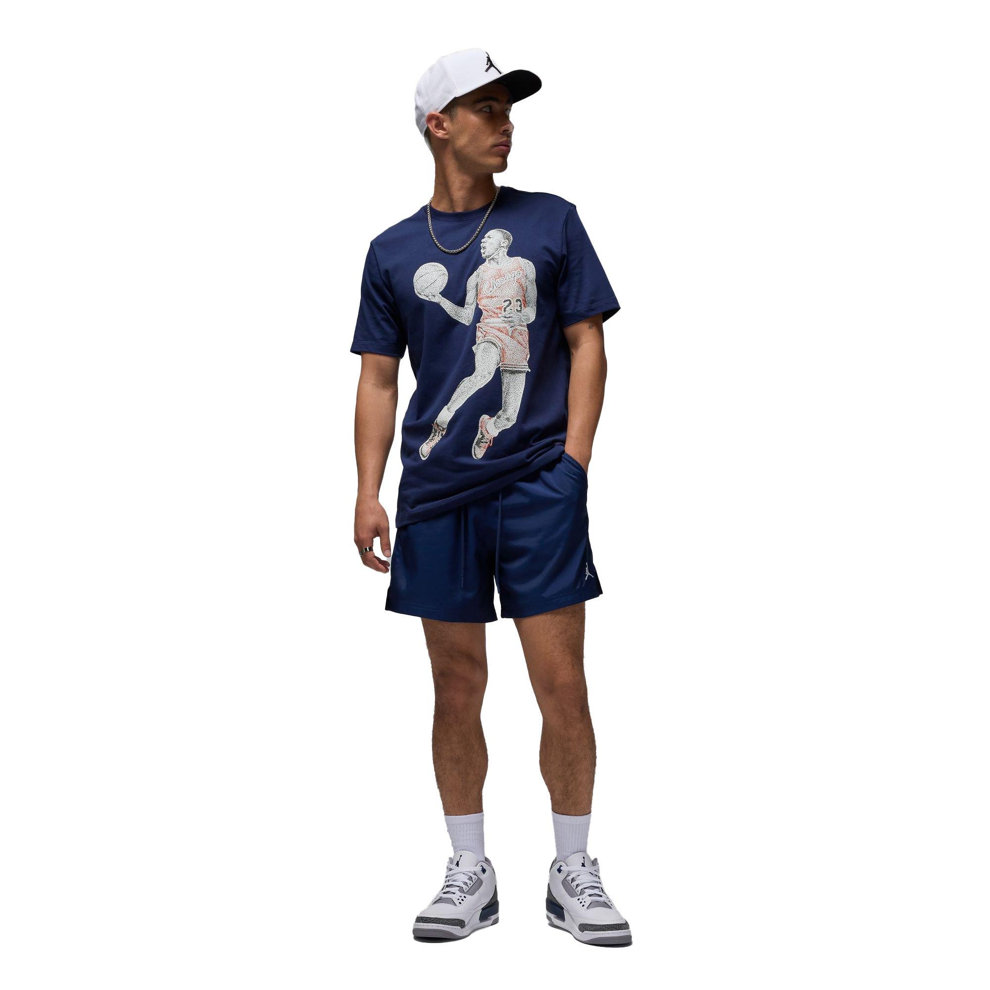 Jordan Men's Brand Tee - Navy - NAVY Thumbnail View 6