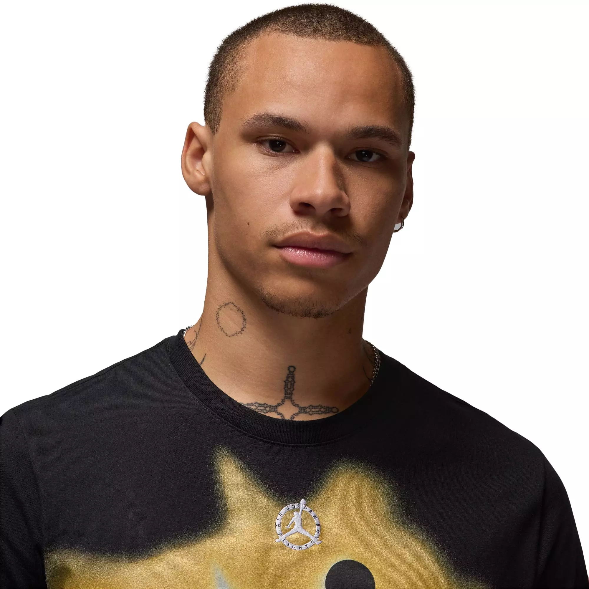 Jordan Men's "Black and Gold" Gel Core Tee - BLACK/GOLD