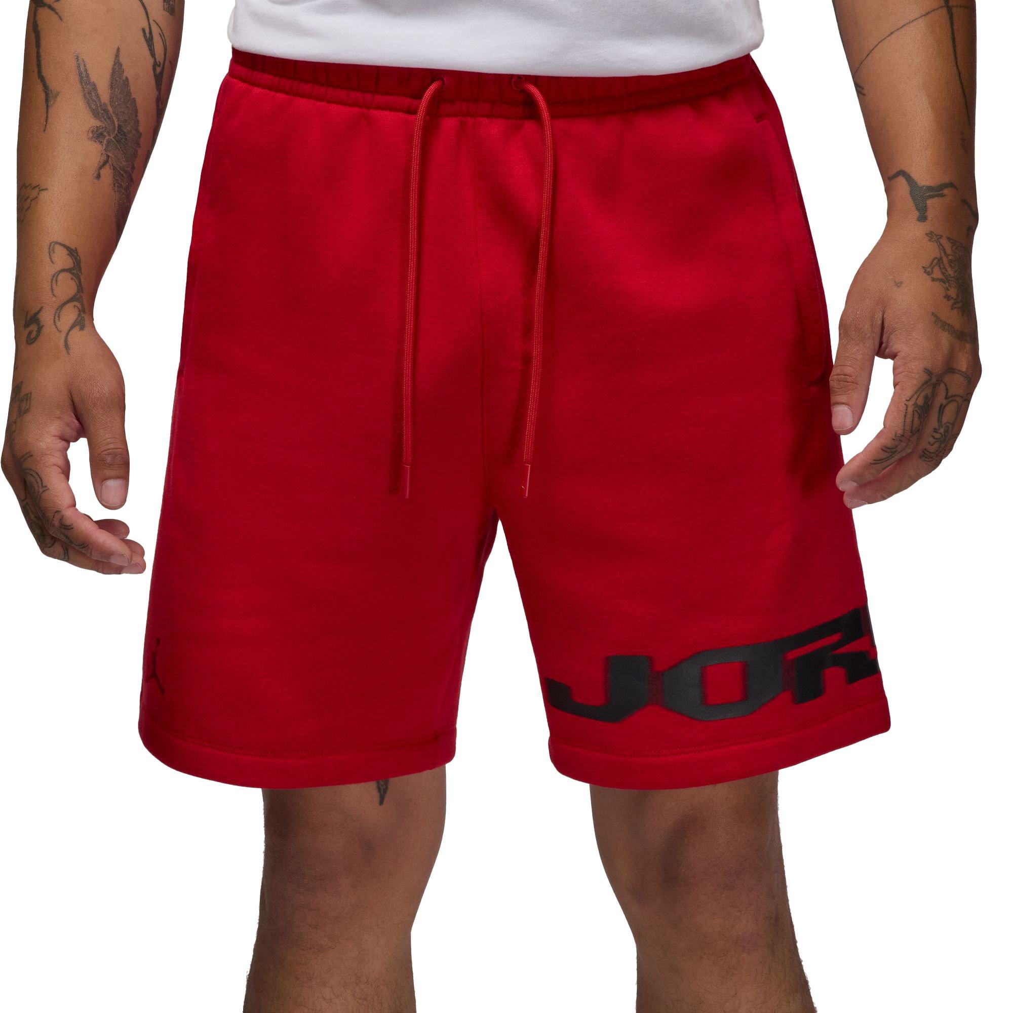 Jordan Men's MVP Fleece Shorts - Red - RED Thumbnail View 1