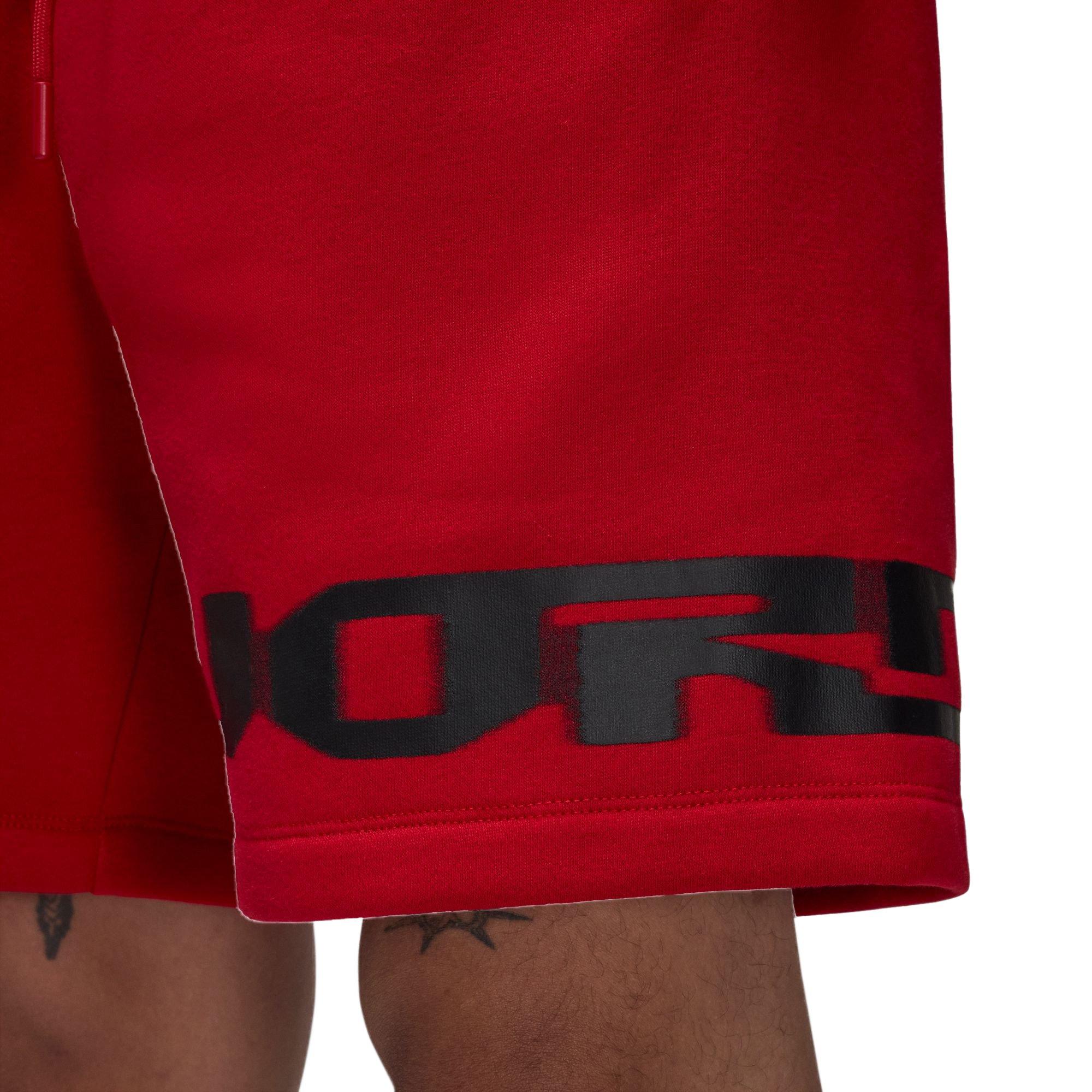 Jordan Men's MVP Fleece Shorts - RED Thumbnail View 5