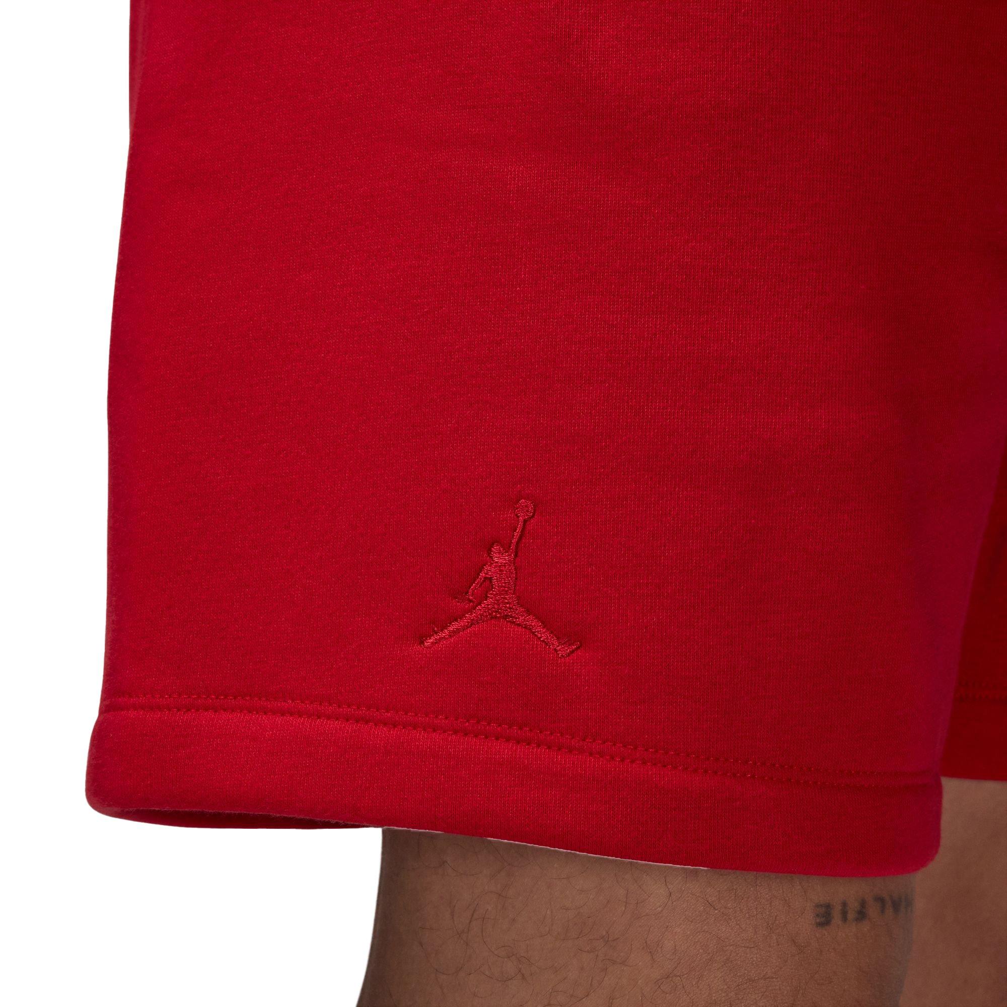 Jordan Men's MVP Fleece Shorts - Red - RED Thumbnail View 6