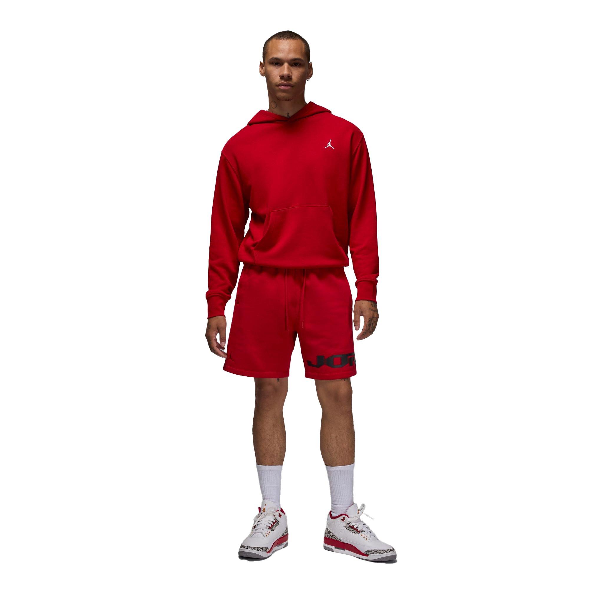 Jordan Men's MVP Fleece Shorts - RED Thumbnail View 7