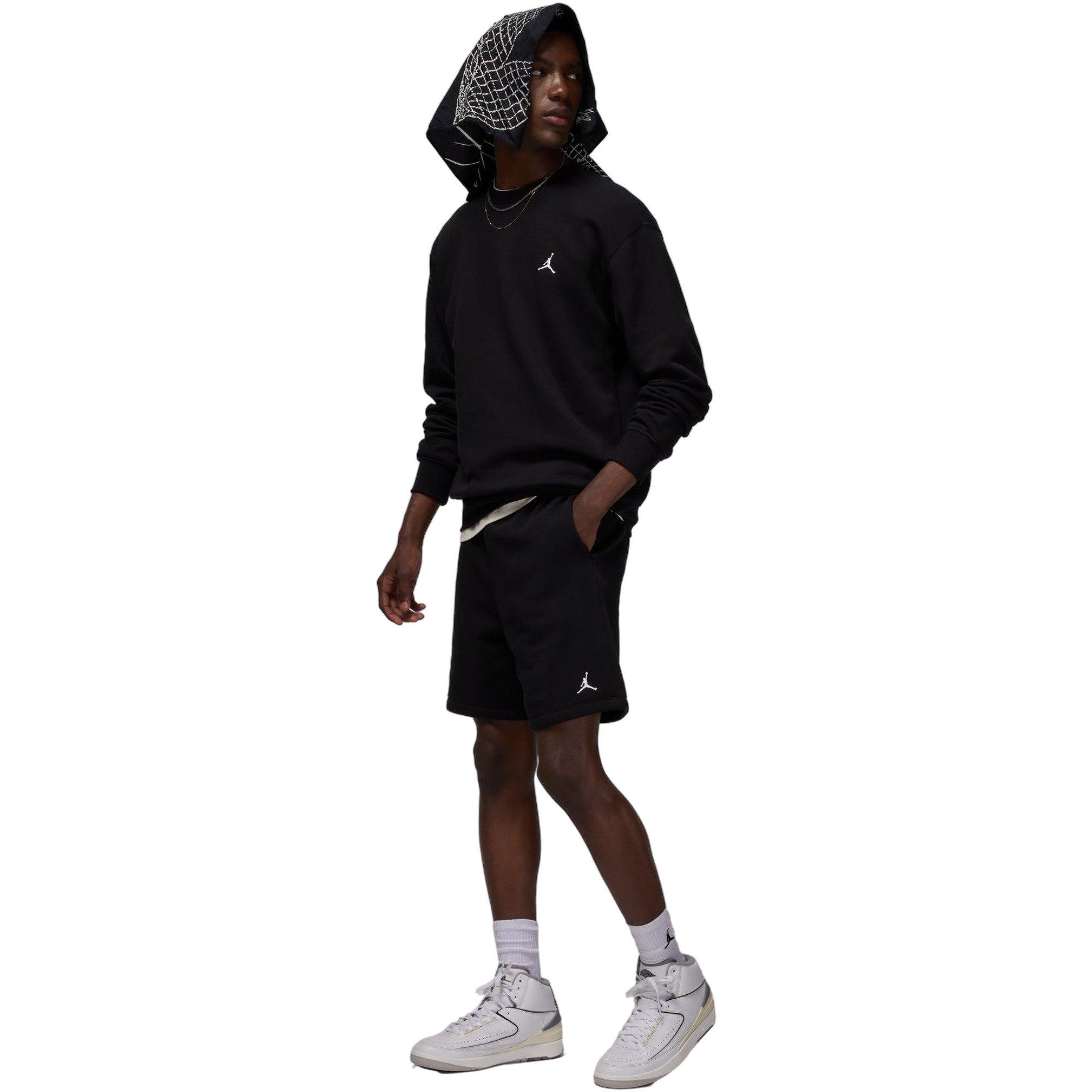Jordan Men's Brooklyn Fleece Shorts - Black - BLACK Thumbnail View 7