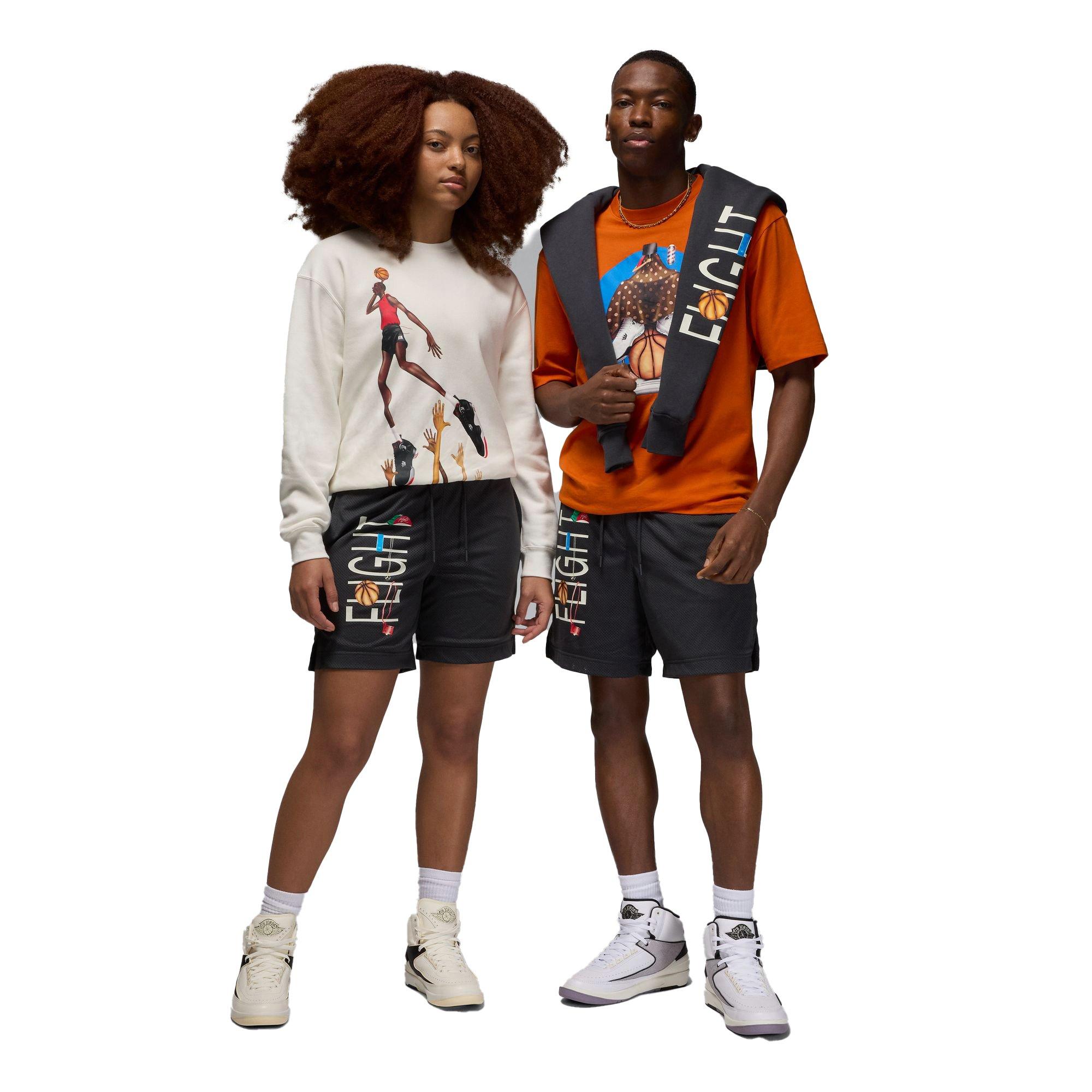 Jordan Men's Artist Series by Darien Burks Shorts - GREY Thumbnail View 7