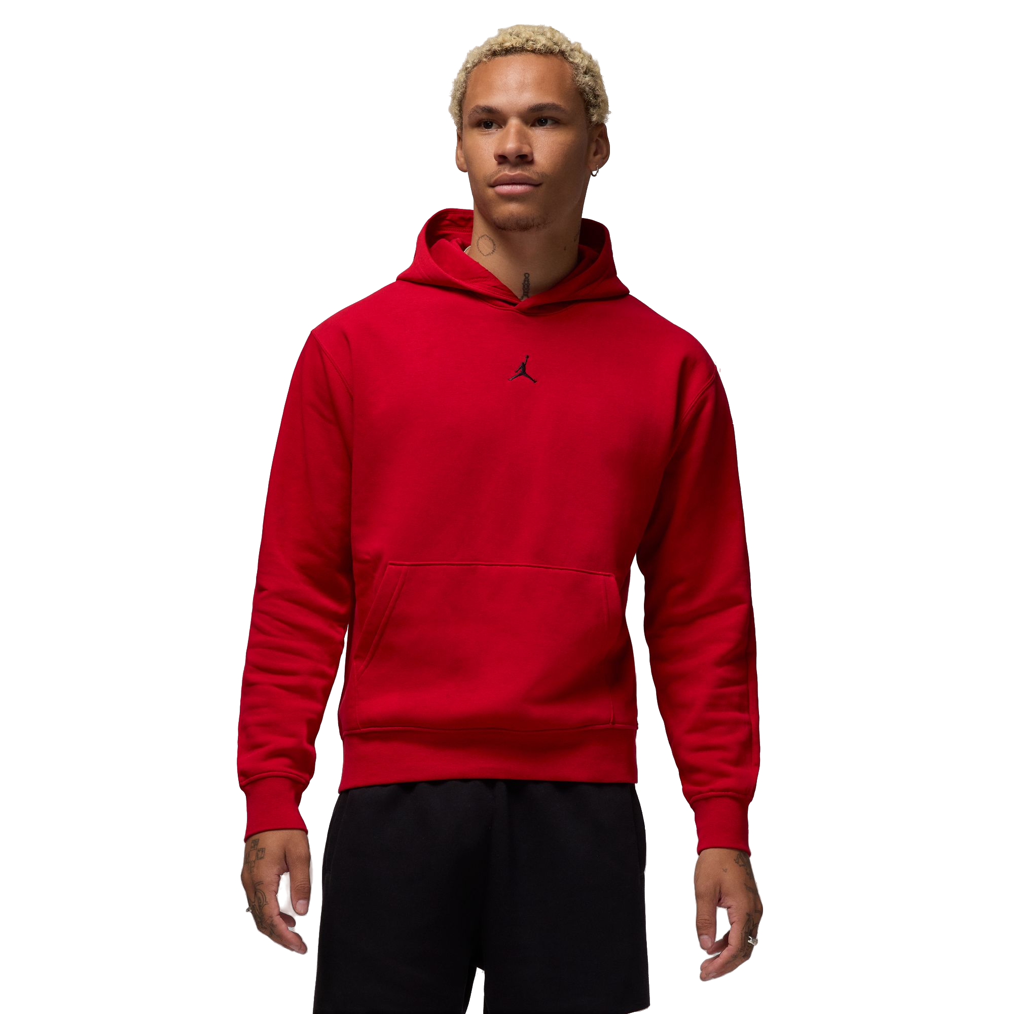 Jordan Men's MVP Fleece Pullover Hoodie - RED Thumbnail View 1