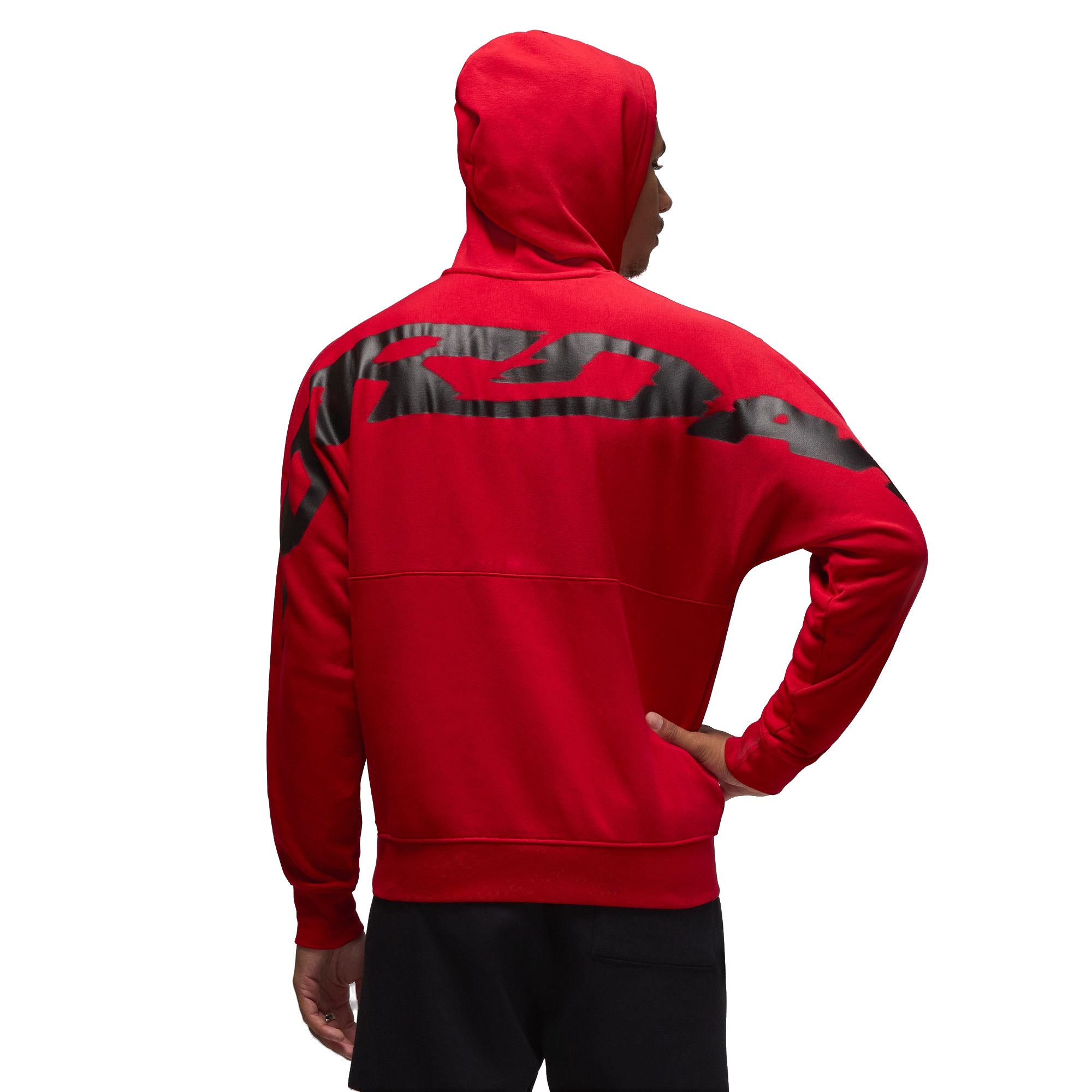 Jordan Men's MVP Fleece Pullover Hoodie - RED Thumbnail View 2
