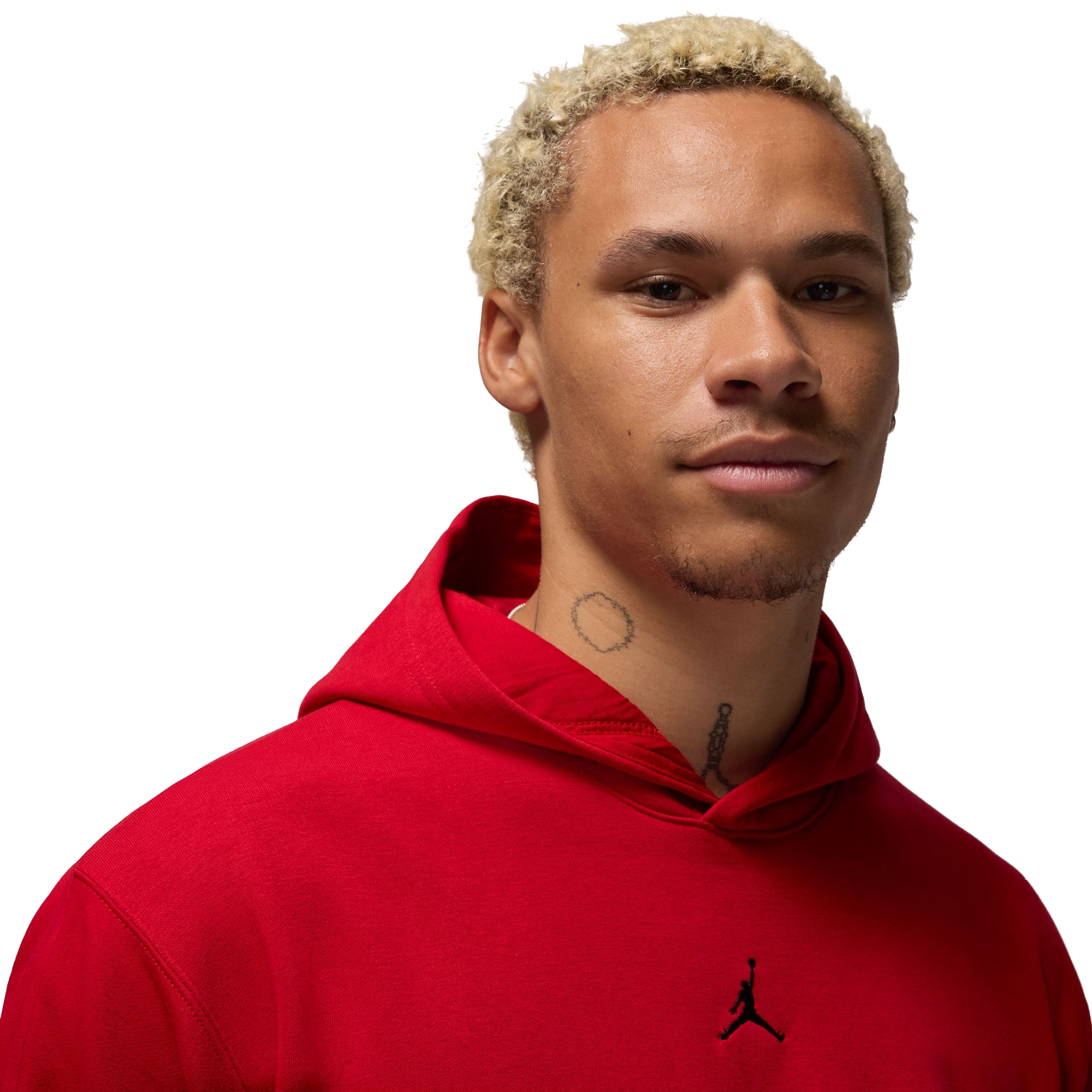 Jordan Men's MVP Fleece Pullover Hoodie - RED Thumbnail View 3