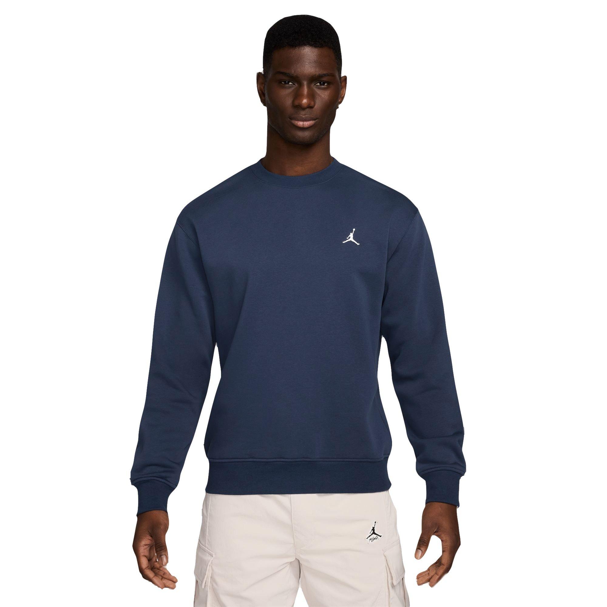 Jordan Men's Brooklyn Fleece Crewneck Sweatshirt - NAVY Thumbnail View 1